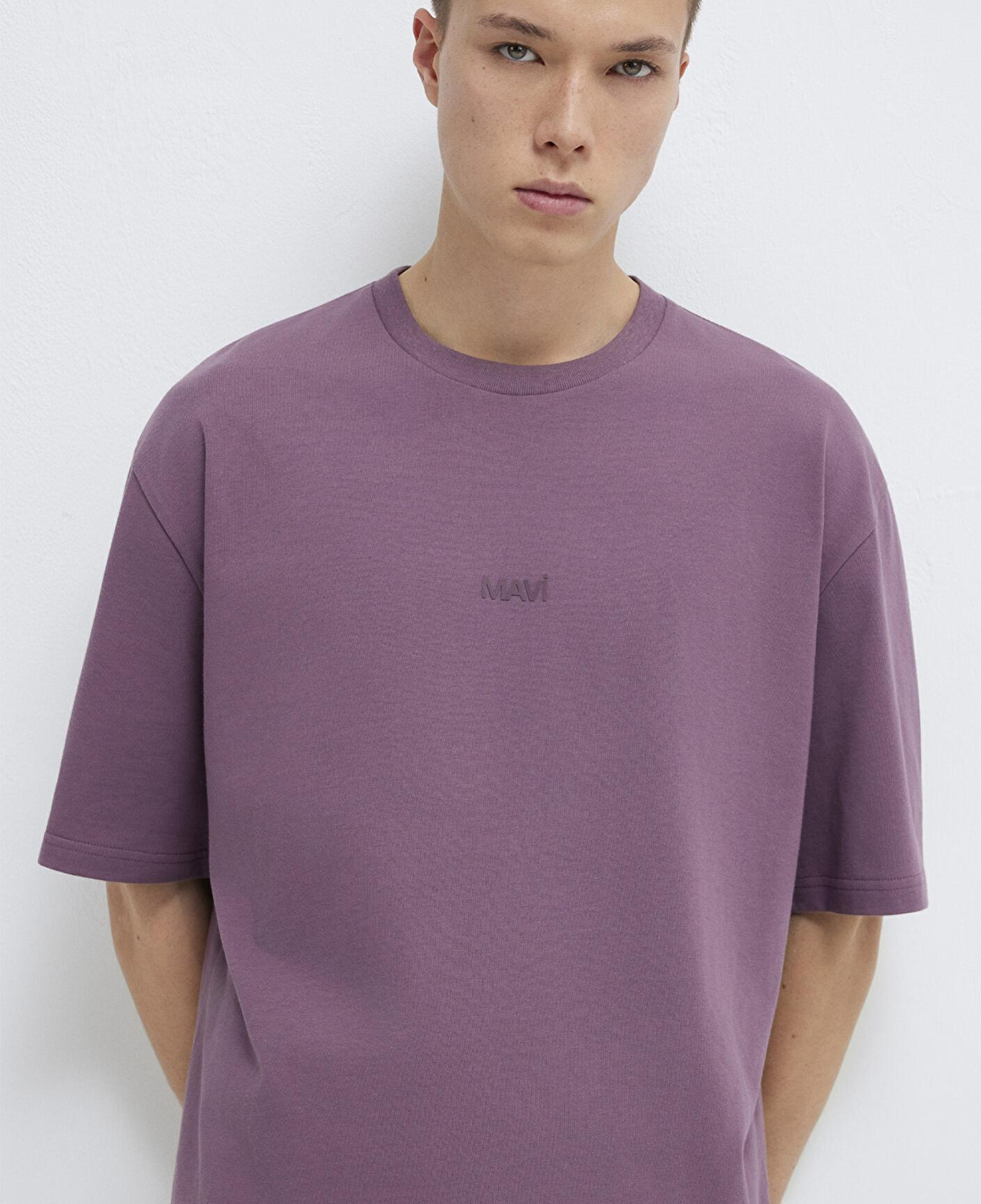 Mavi Mavi Baskılı Mor Tişört Relaxed Fit / Rahat Kesim 0613093-70648
