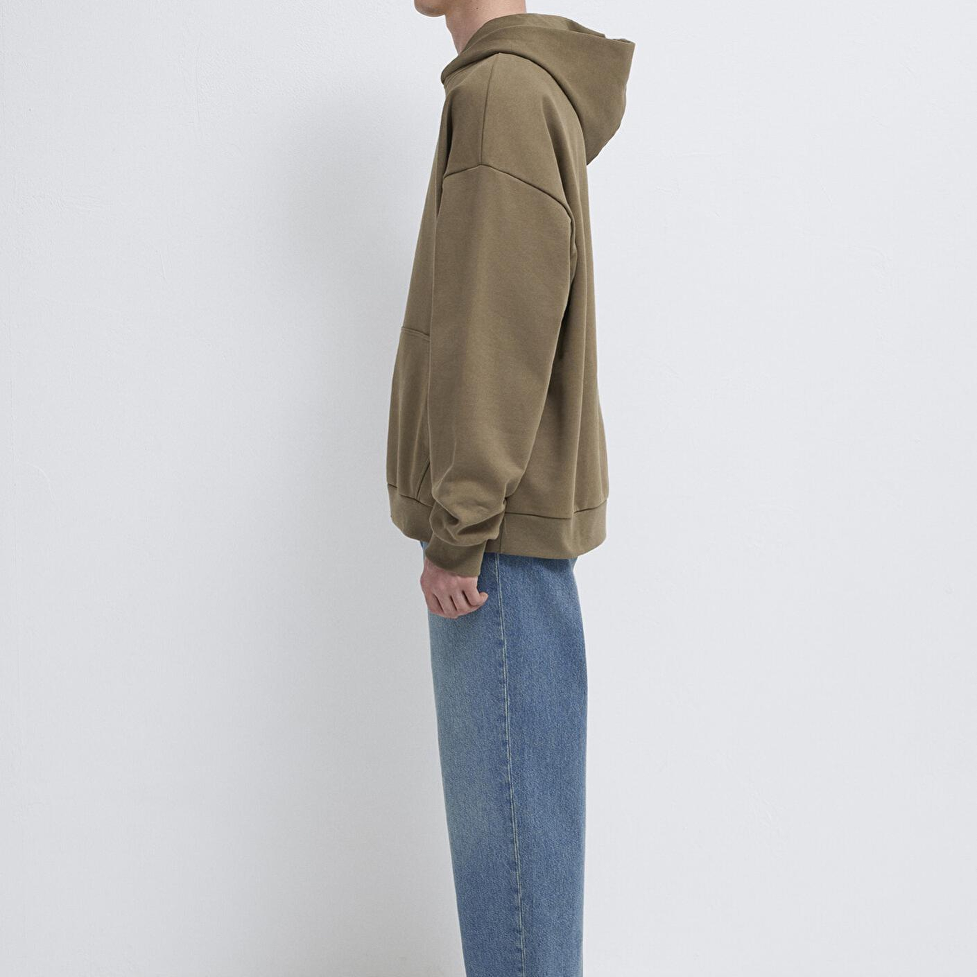 Mavi Kapüşonlu Bej Sweatshirt 0S10416-71564