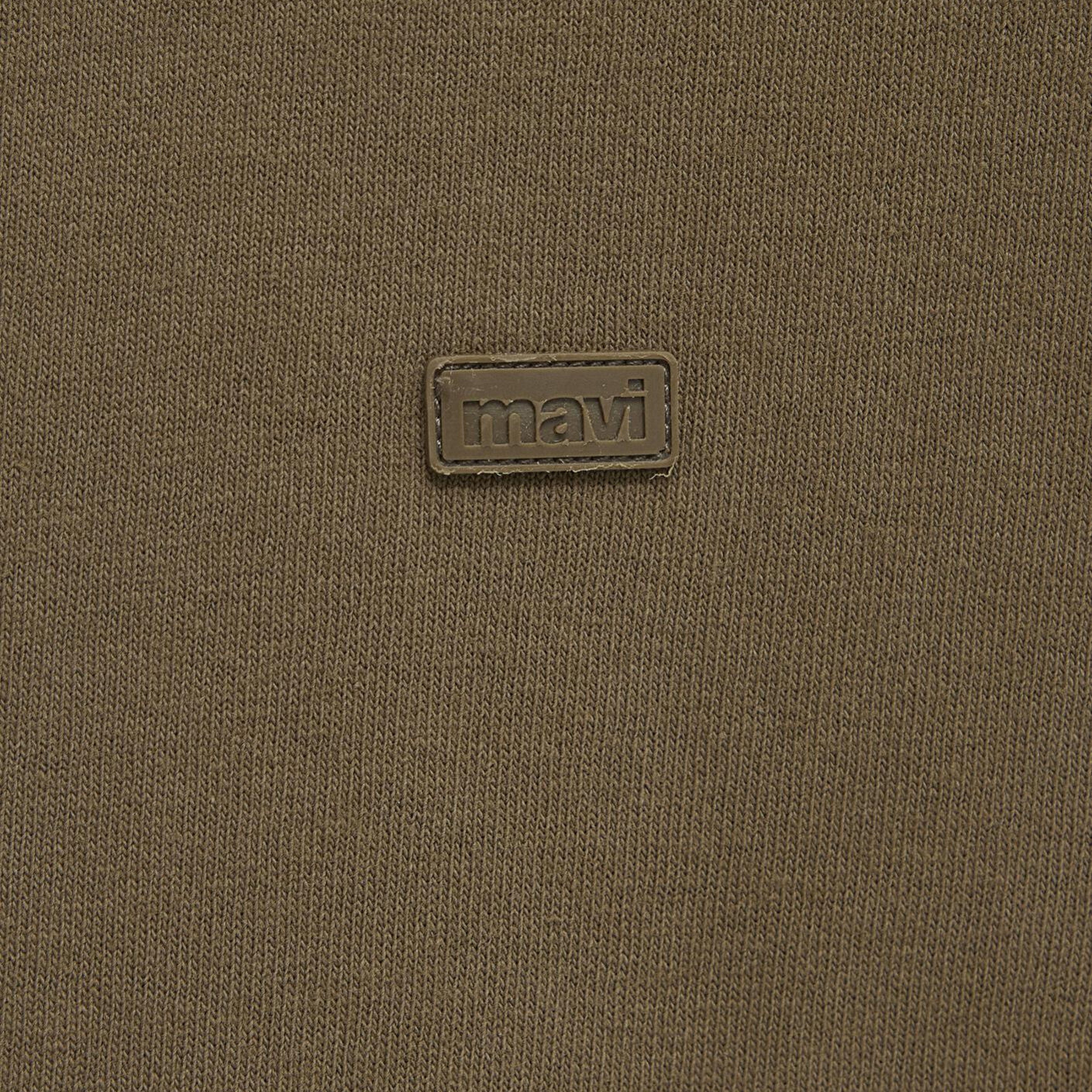 Mavi Silikon Logo Baskılı Yeşil Basic Tişört Oversize / Geniş Kesim 0613188-71564