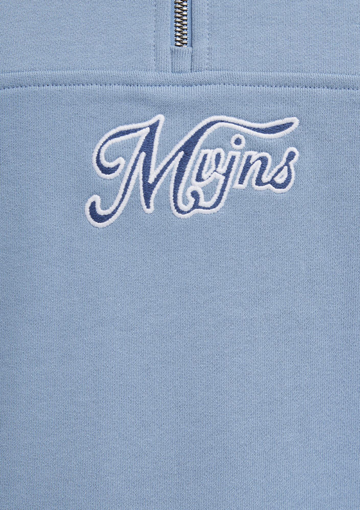 Mavi MVJNS Nakışlı Yarı Fermuarlı Mavi Sweatshirt 0S10543-86998