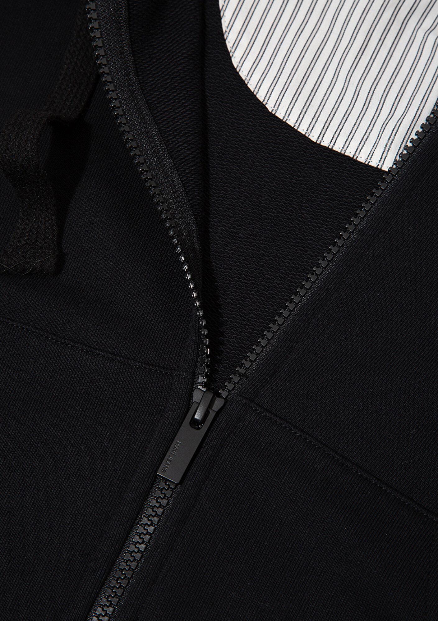 Mavi Mavi Logo Baskılı Kapüşonlu Siyah Sweatshirt 1S10486-900