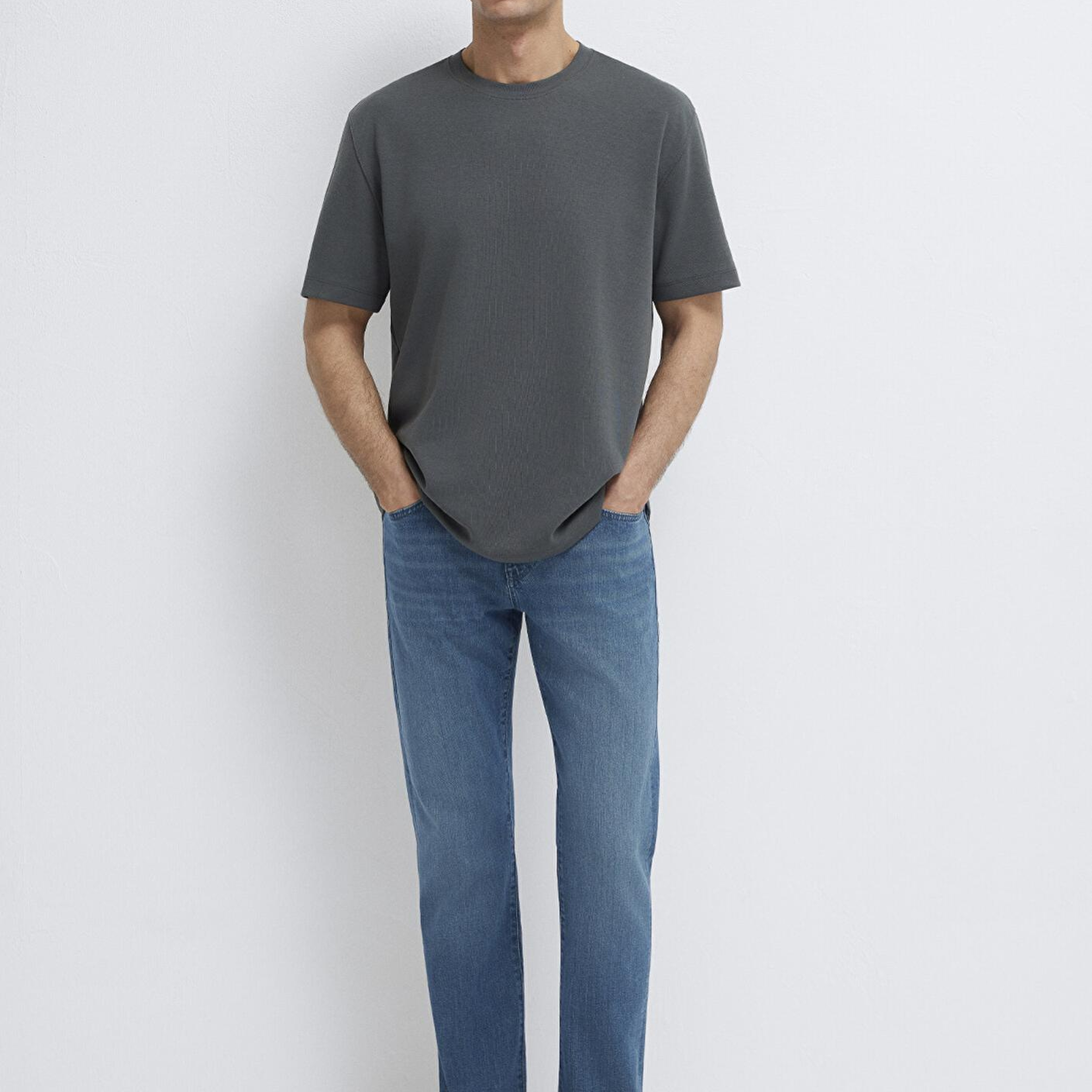 Mavi Mavi Black Siyah Gri Tişört Loose Fit / Bol Rahat Kesim 0612731-70088