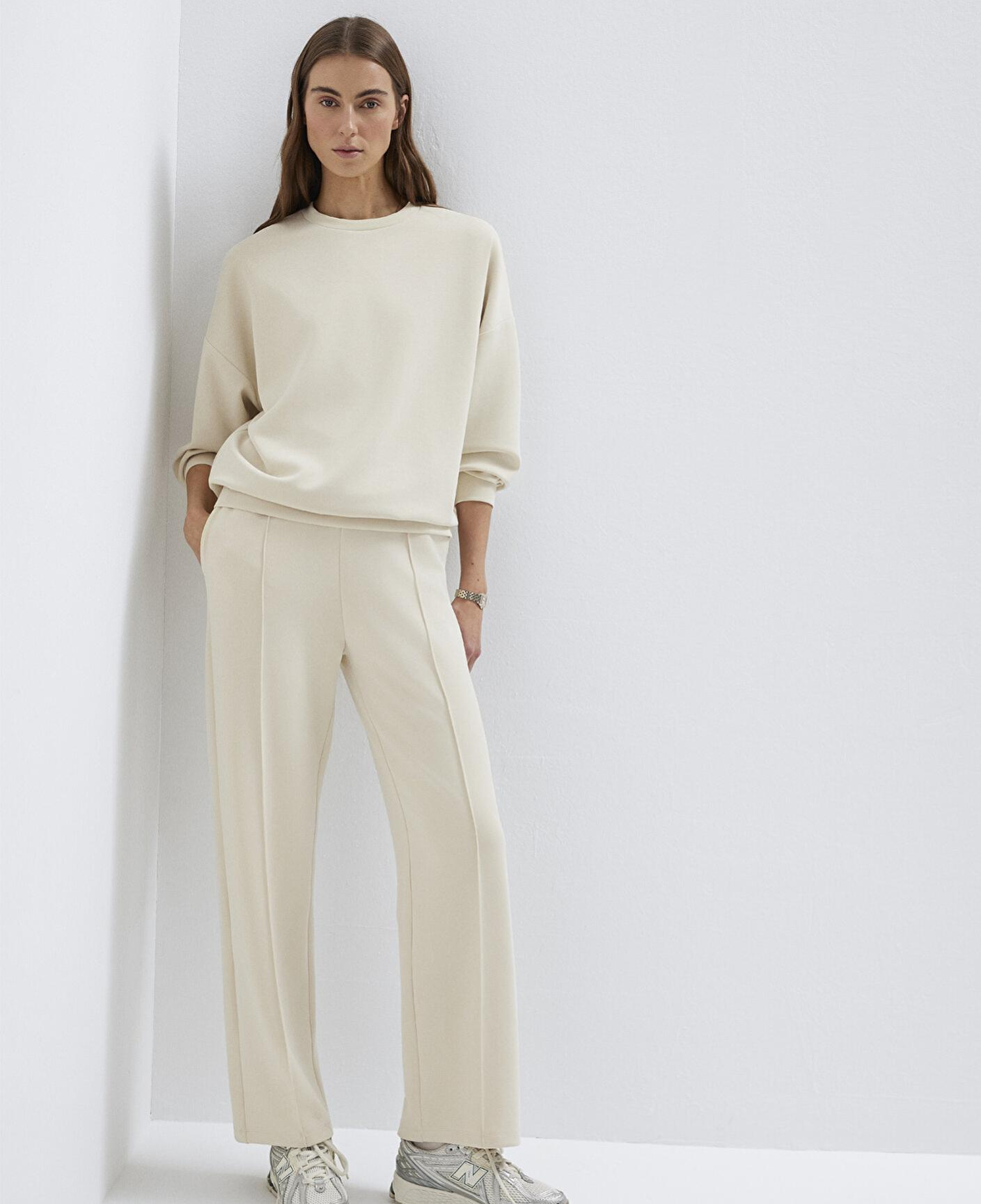 Mavi Sporty Lux (TENCEL™) Ekru Eşofman Altı 1010634-70065