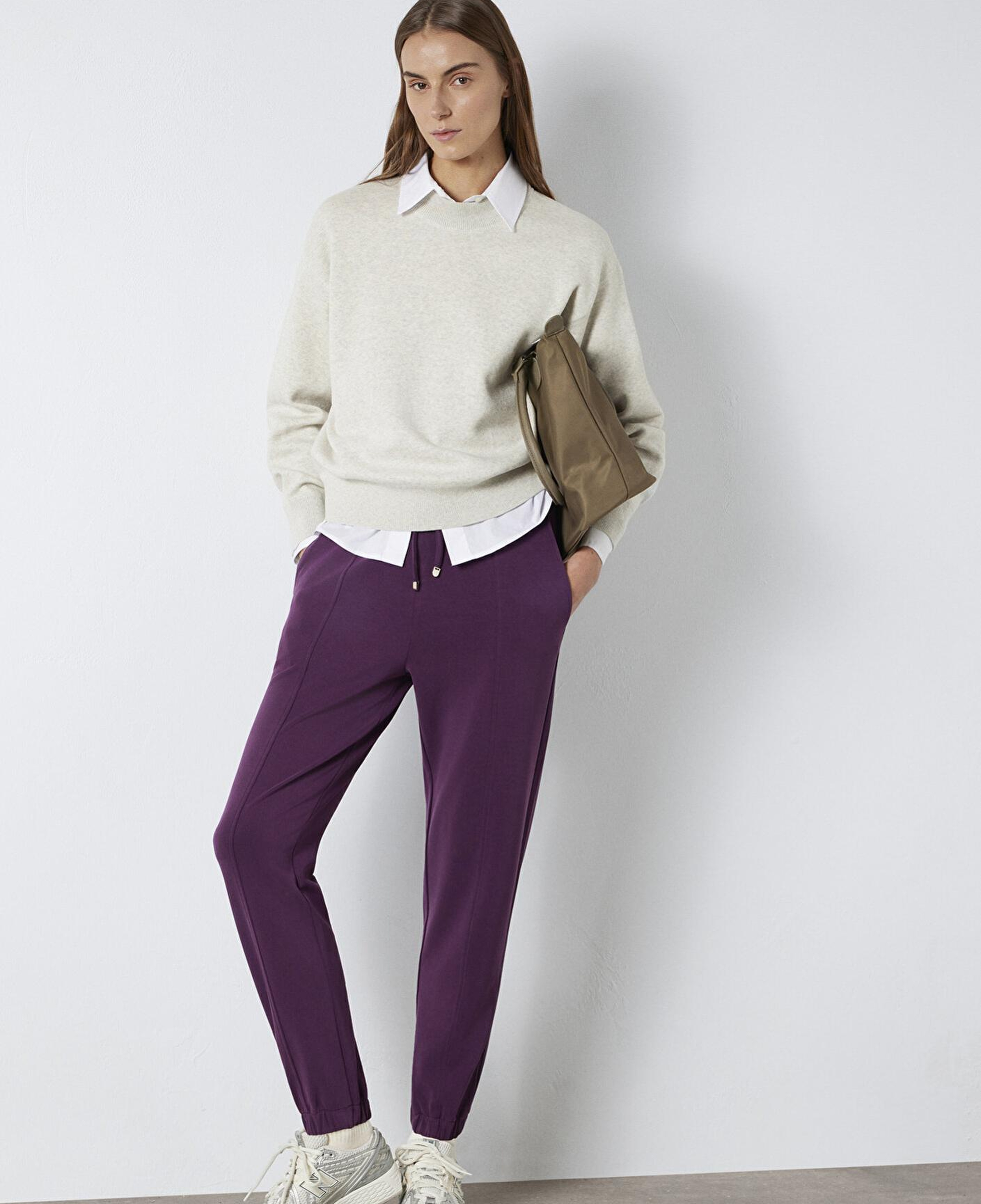 Mavi Lux Touch (TENCEL™) Mor Modal Eşofman Altı 1600453-70674