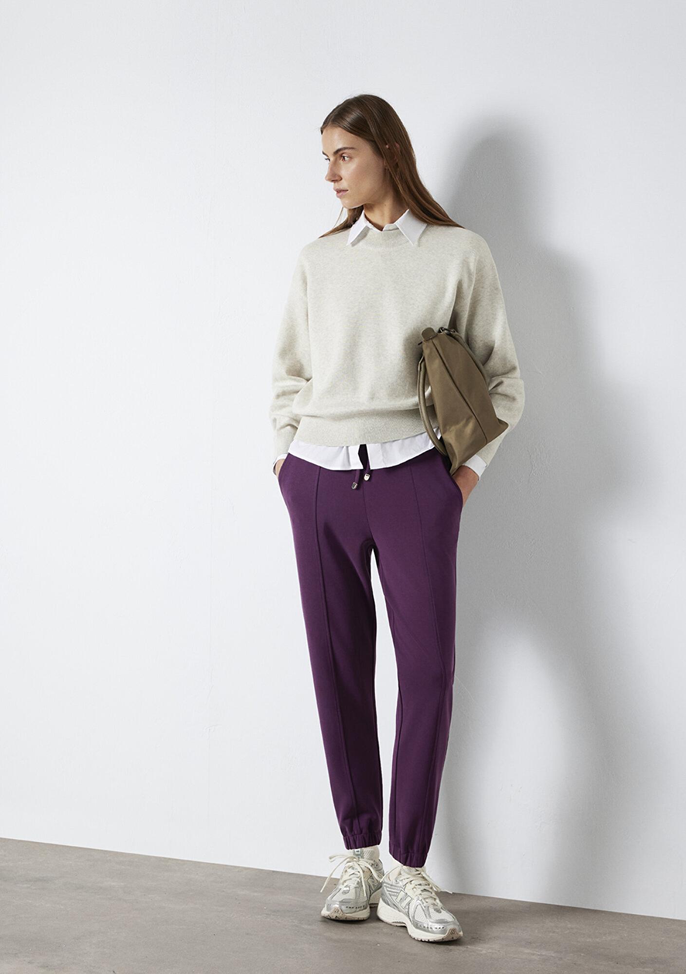 Mavi Lux Touch (TENCEL™) Mor Modal Eşofman Altı 1600453-70674