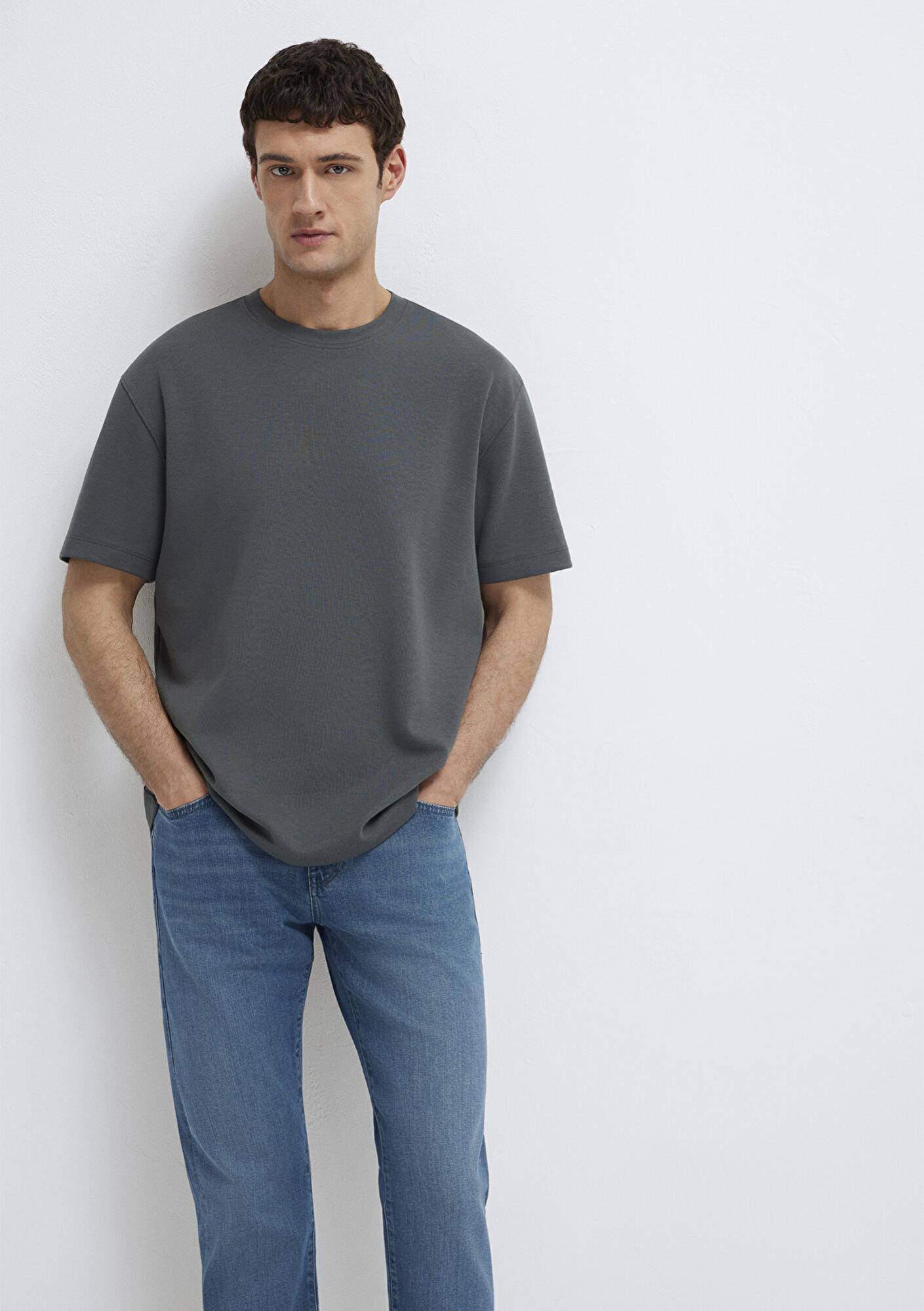 Mavi Mavi Black Siyah Gri Tişört Loose Fit / Bol Rahat Kesim 0612731-70088