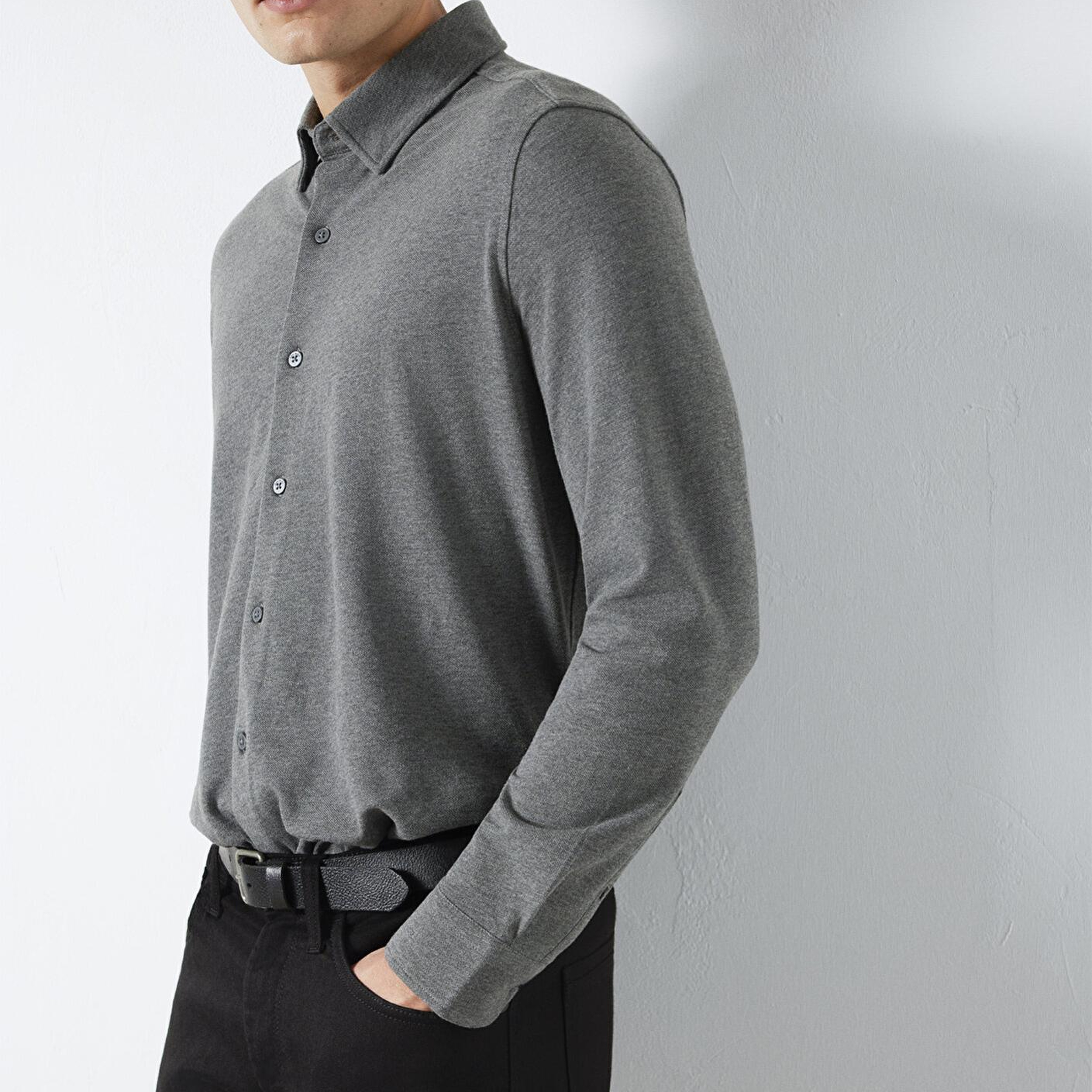 Mavi Mavi Black Antrasit Gömlek Regular Fit / Normal Kesim 0211863-80024