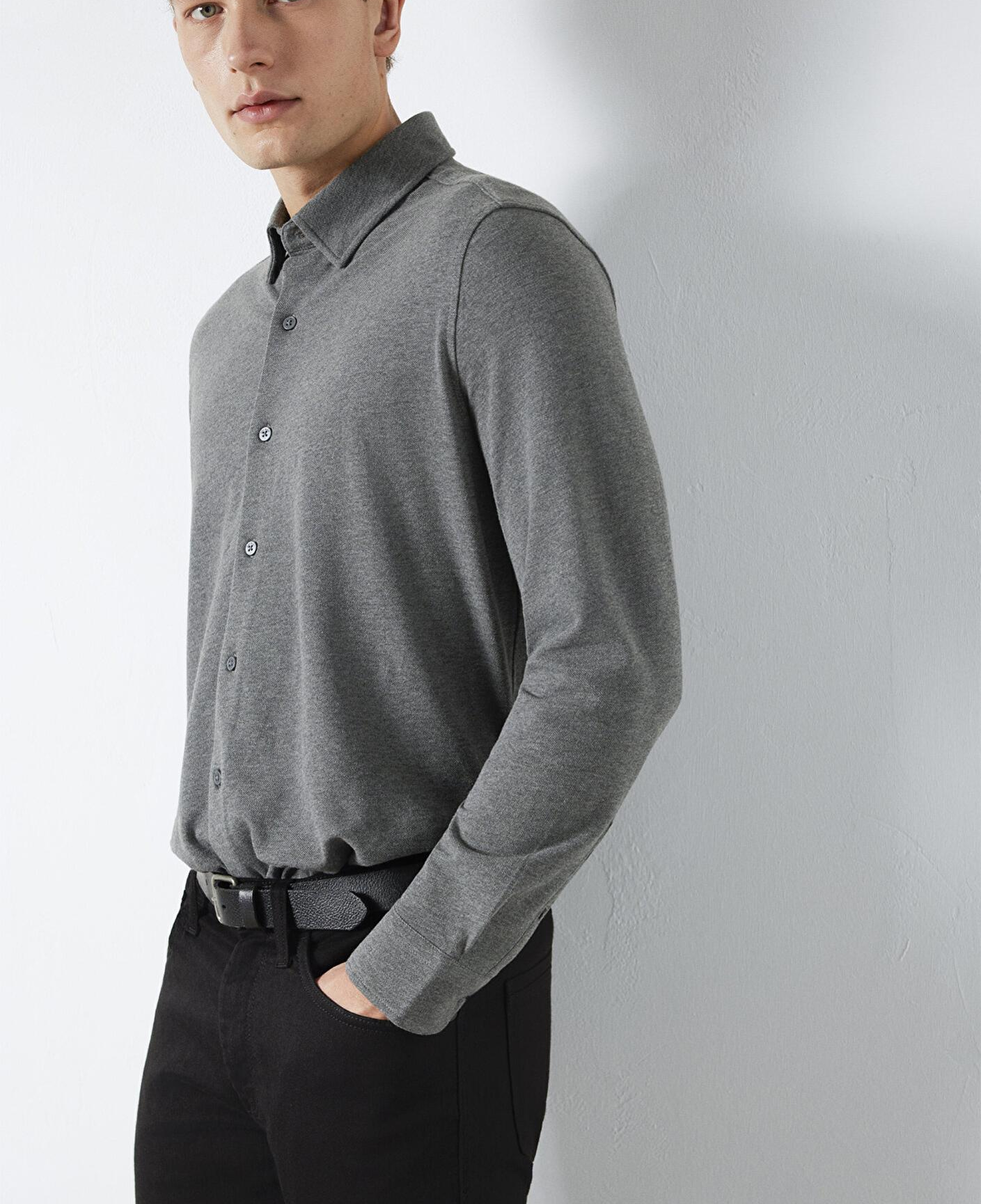 Mavi Mavi Black Antrasit Gömlek Regular Fit / Normal Kesim 0211863-80024