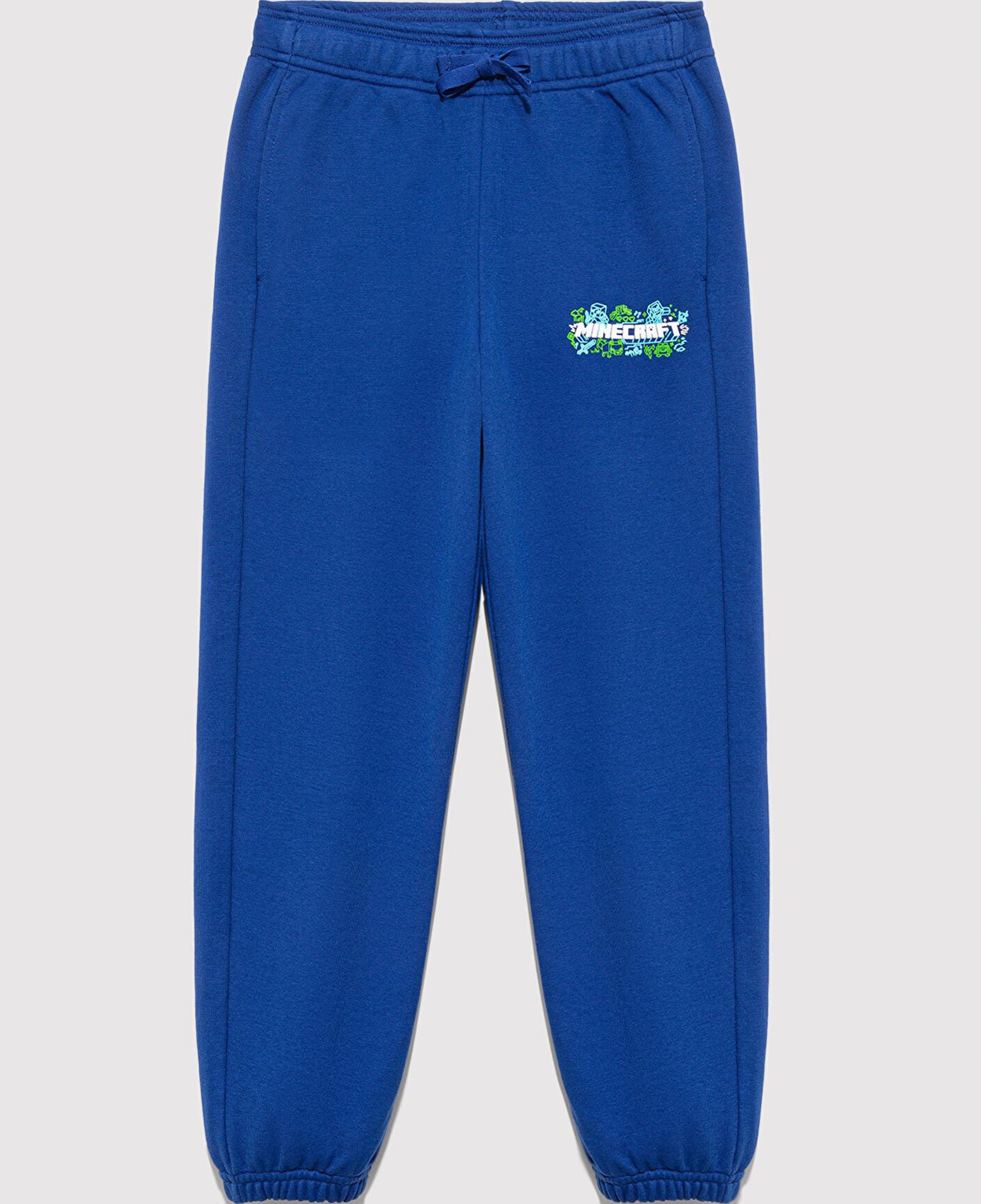 Mavi Minecraft Baskılı Mavi Eşofman Altı 6010032-70907