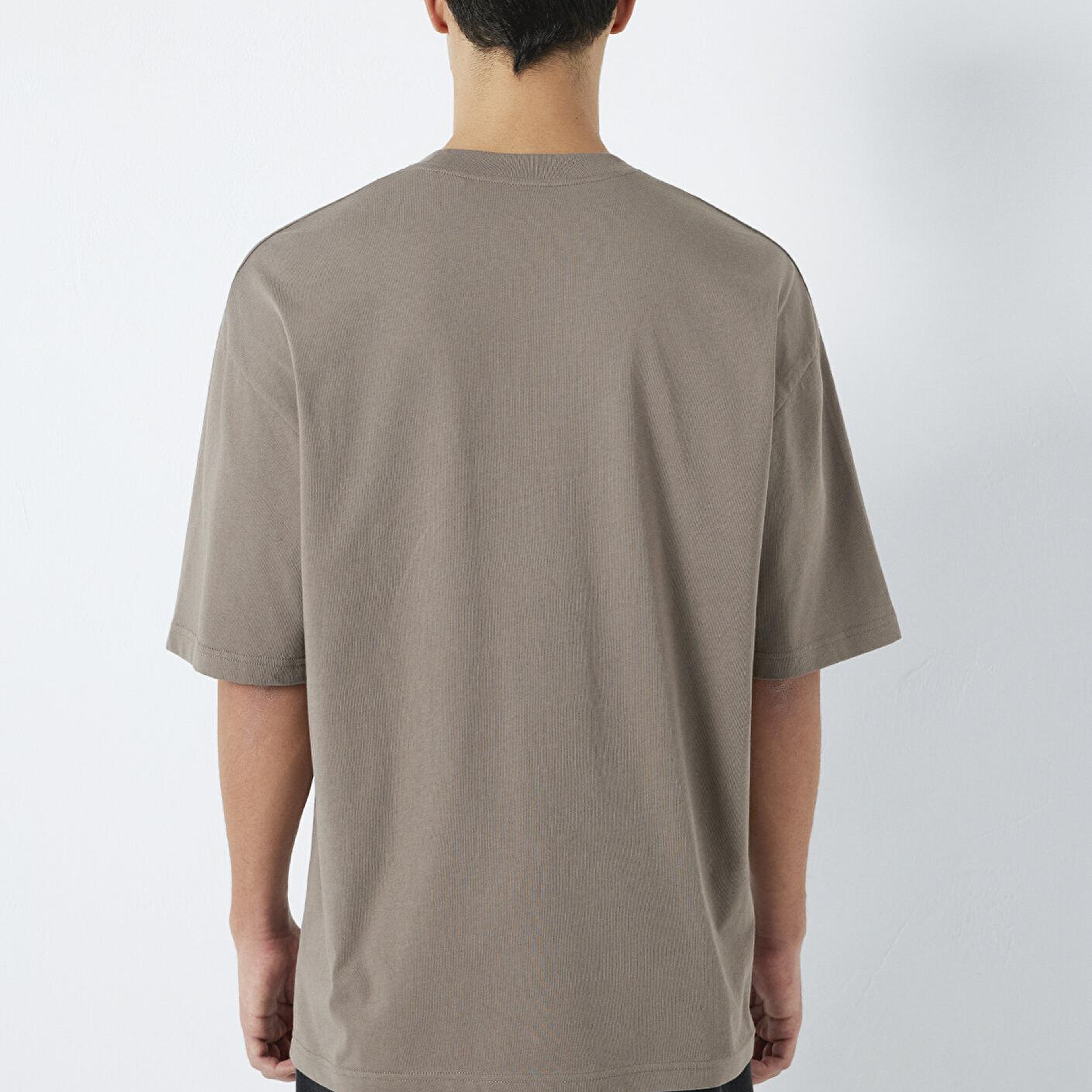 Mavi MVJNS Baskılı Kahverengi Tişört Oversize / Geniş Kesim 0613215-87875