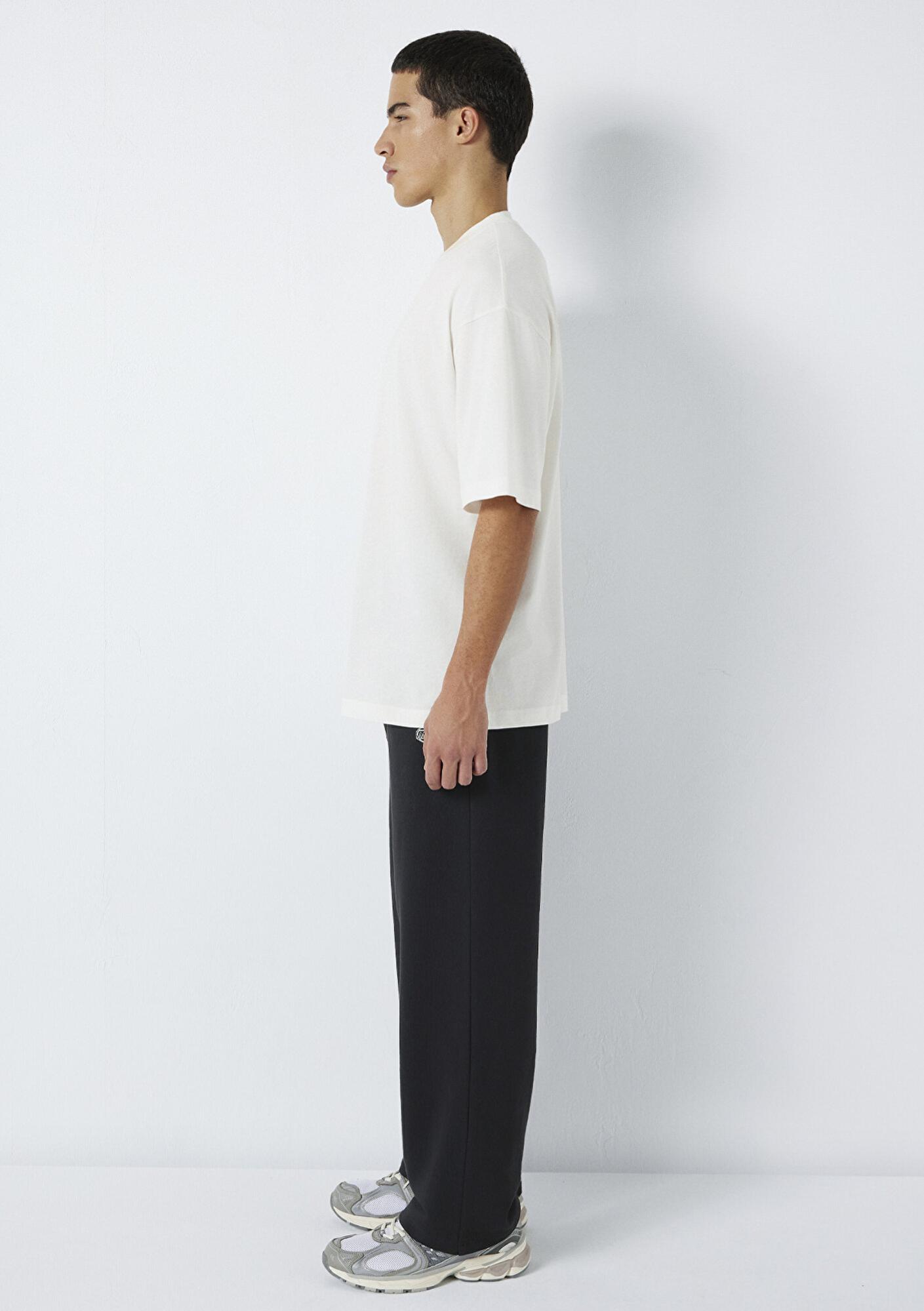 Mavi MVJNS Baskılı Ekru Tişört Oversize / Geniş Kesim 0613215-70057