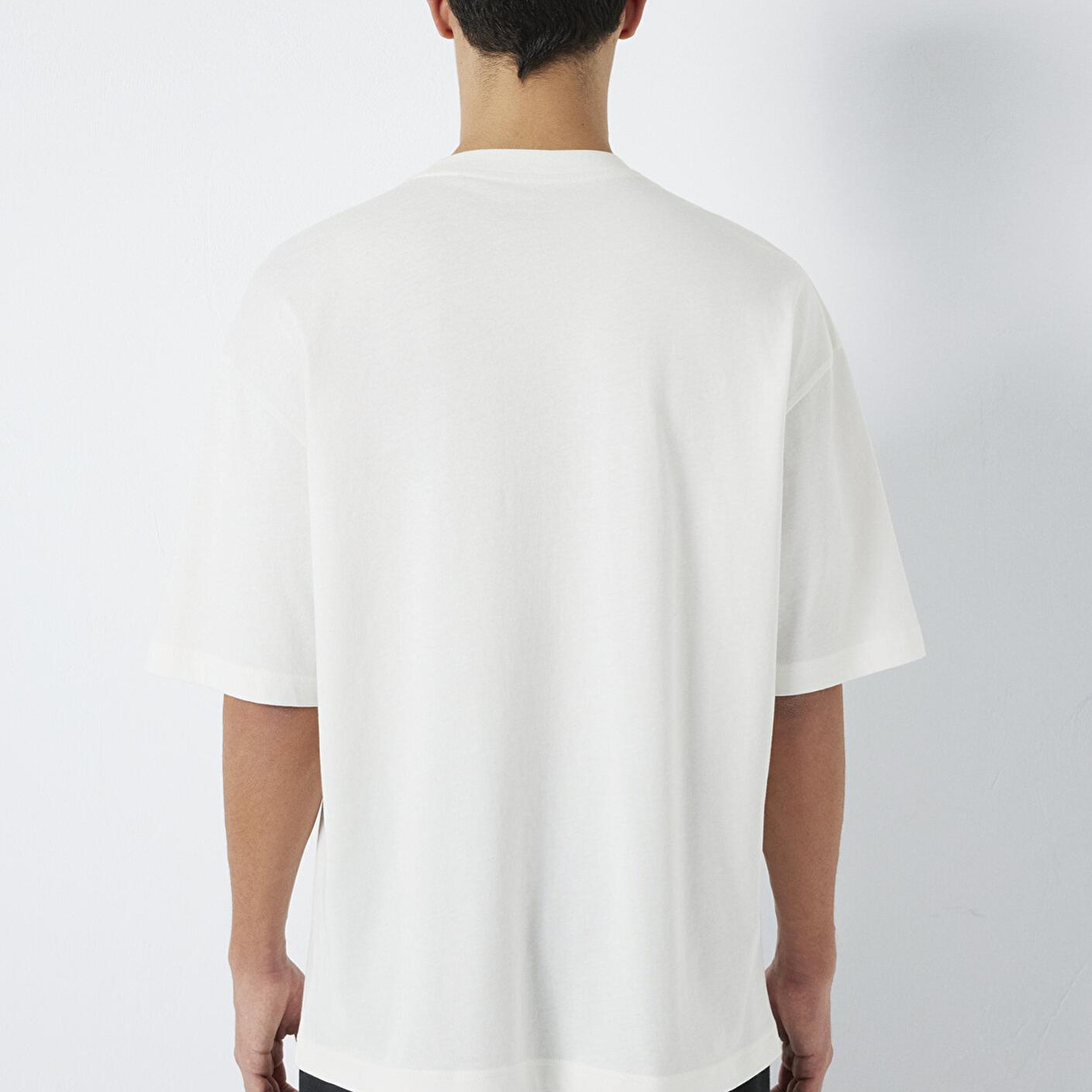 Mavi MVJNS Baskılı Ekru Tişört Oversize / Geniş Kesim 0613215-70057