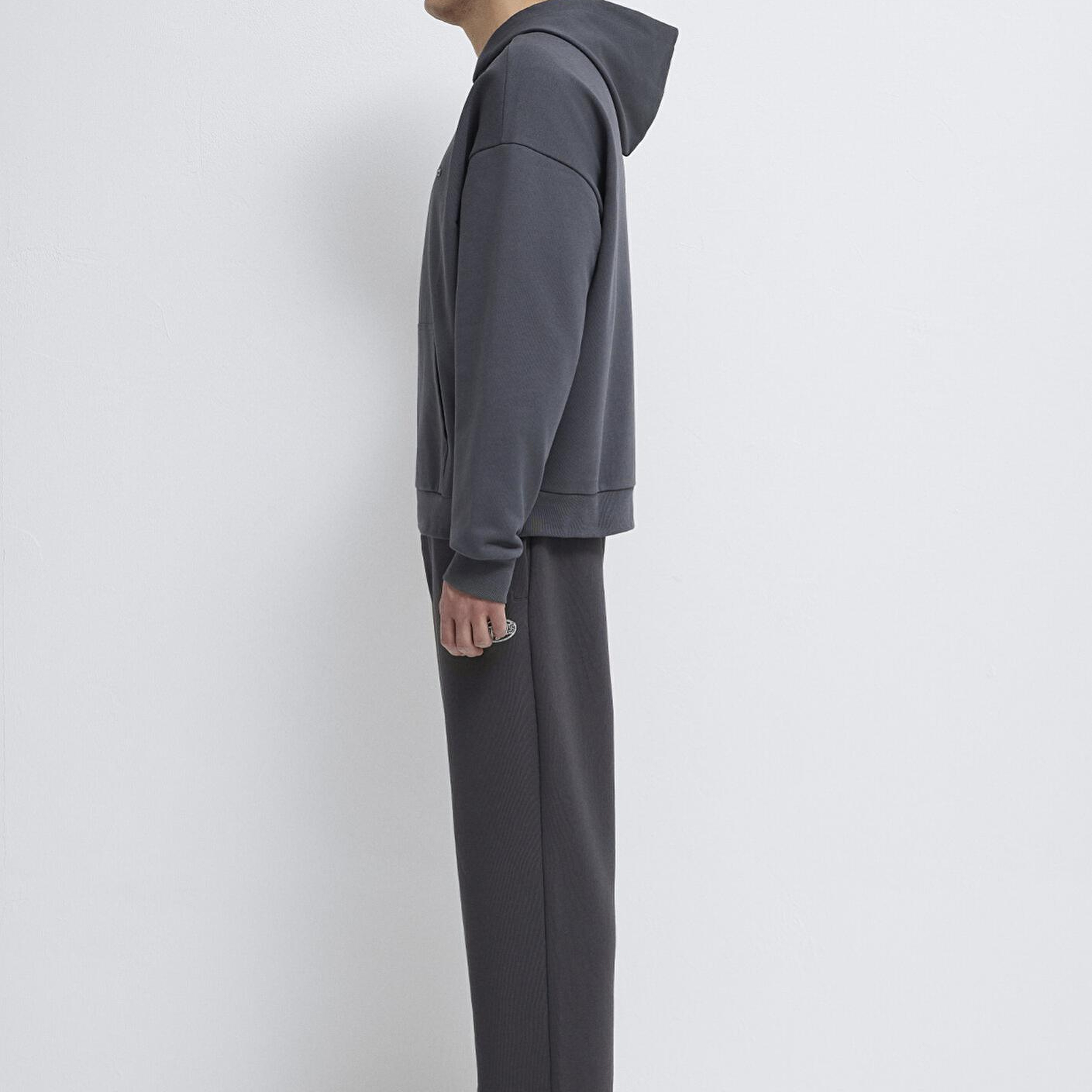 Mavi Kapüşonlu Antrasit Sweatshirt 0S10416-80955