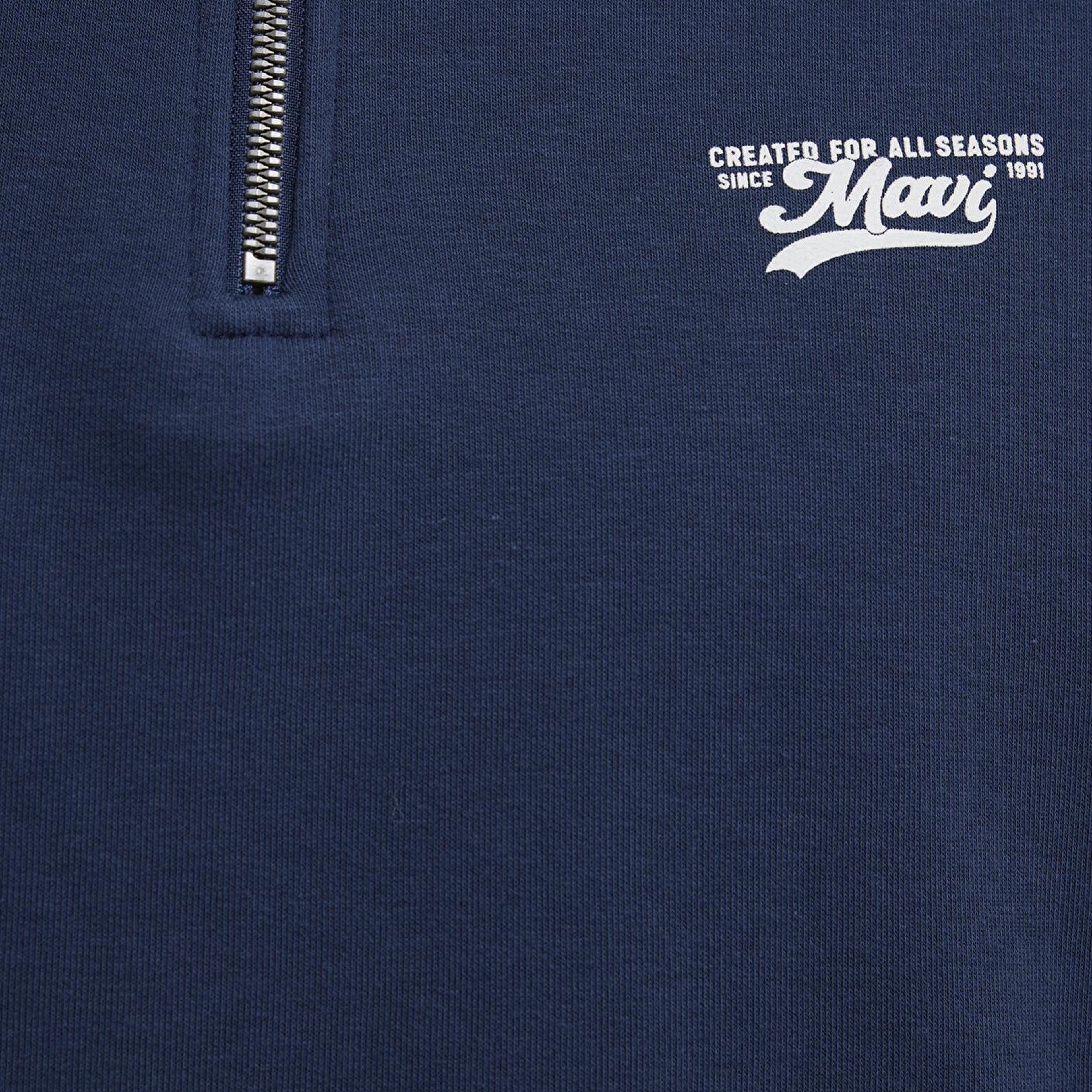Mavi Yarı Fermuarlı Lacivert Sweatshirt 0S10465-70497