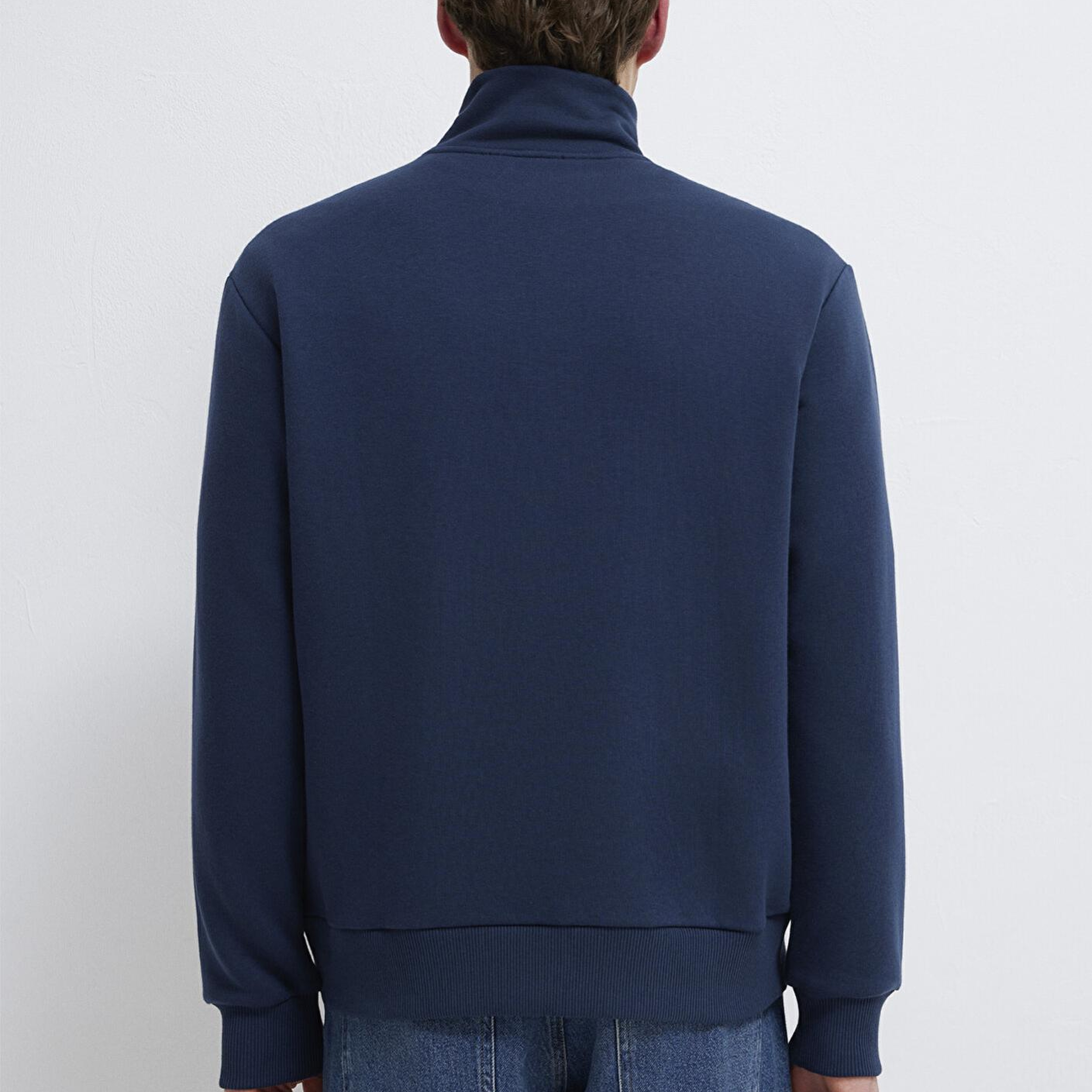 Mavi Yarı Fermuarlı Lacivert Sweatshirt 0S10465-70497