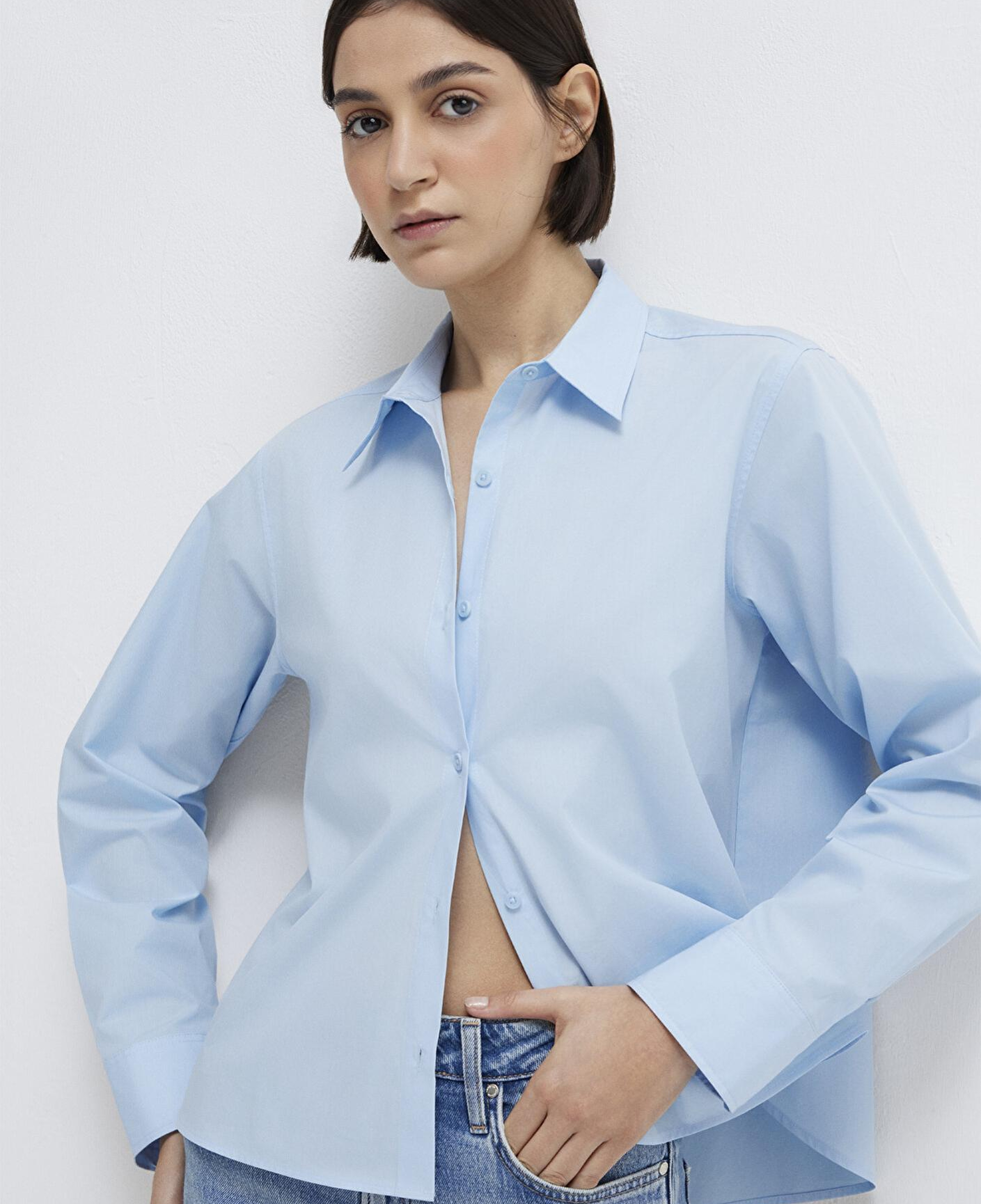 Mavi Mavi Gömlek Loose Fit / Bol Rahat Kesim 1211433-90160