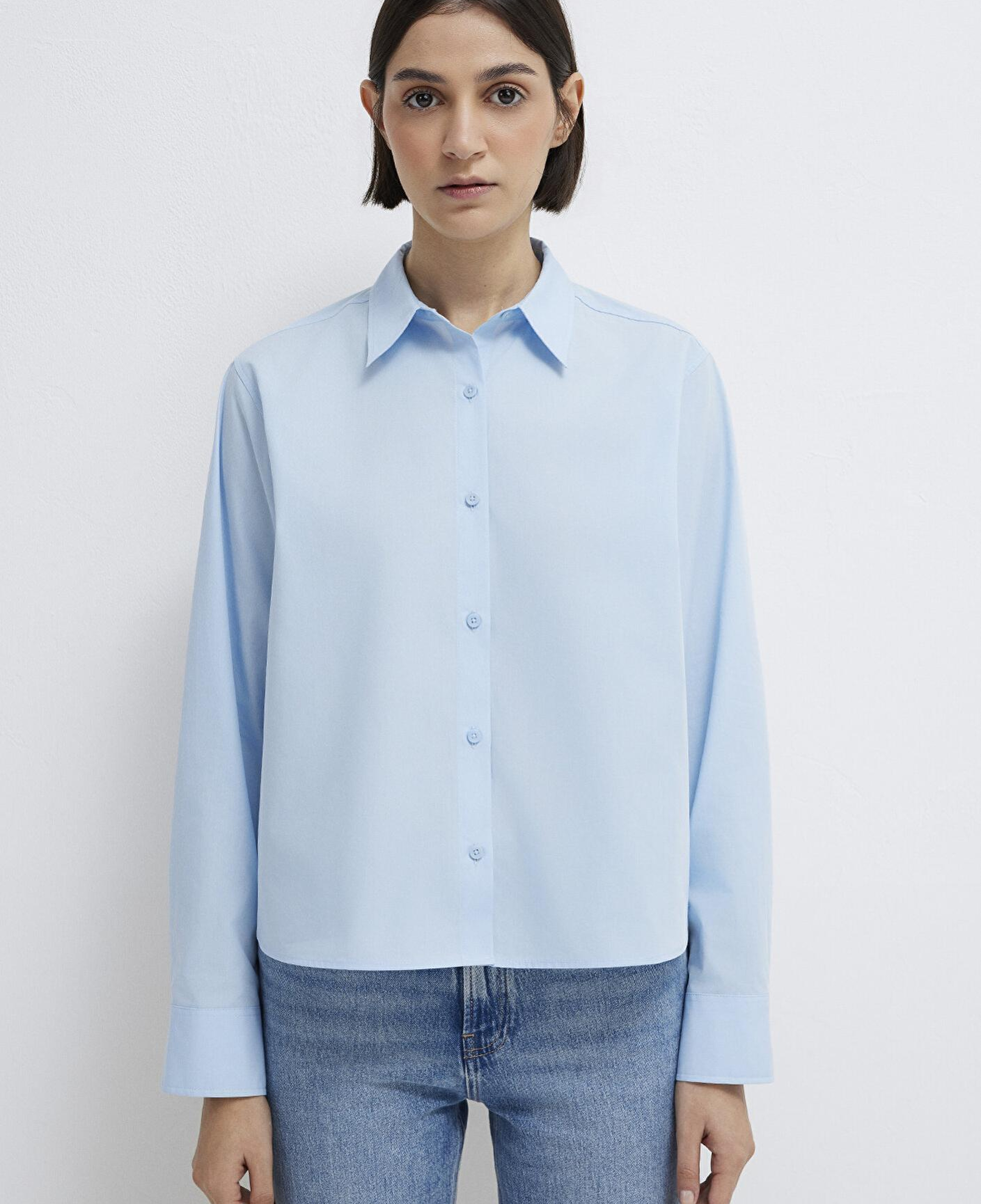 Mavi Mavi Gömlek Loose Fit / Bol Rahat Kesim 1211433-90160