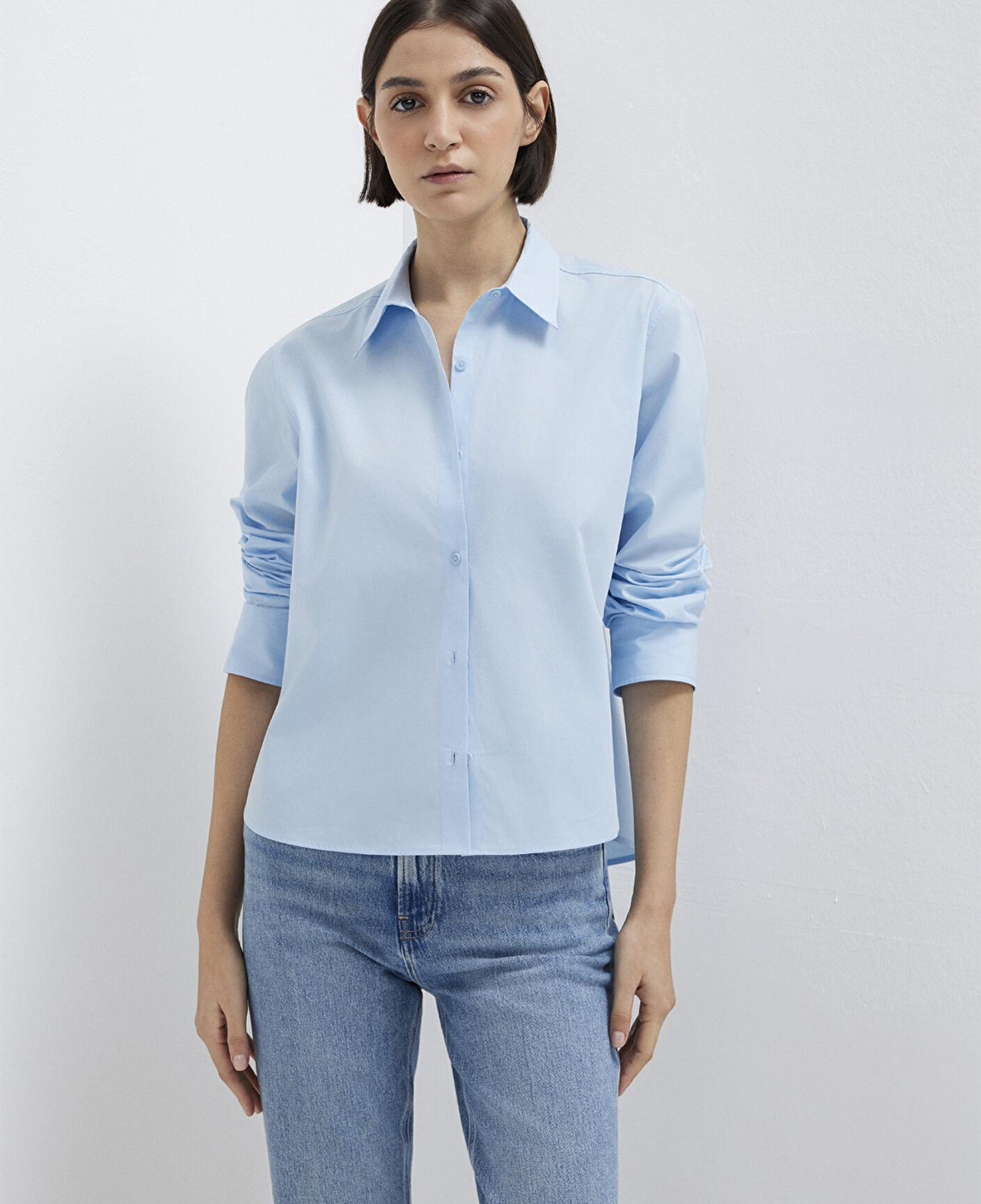 Mavi Mavi Gömlek Loose Fit / Bol Rahat Kesim 1211433-90160