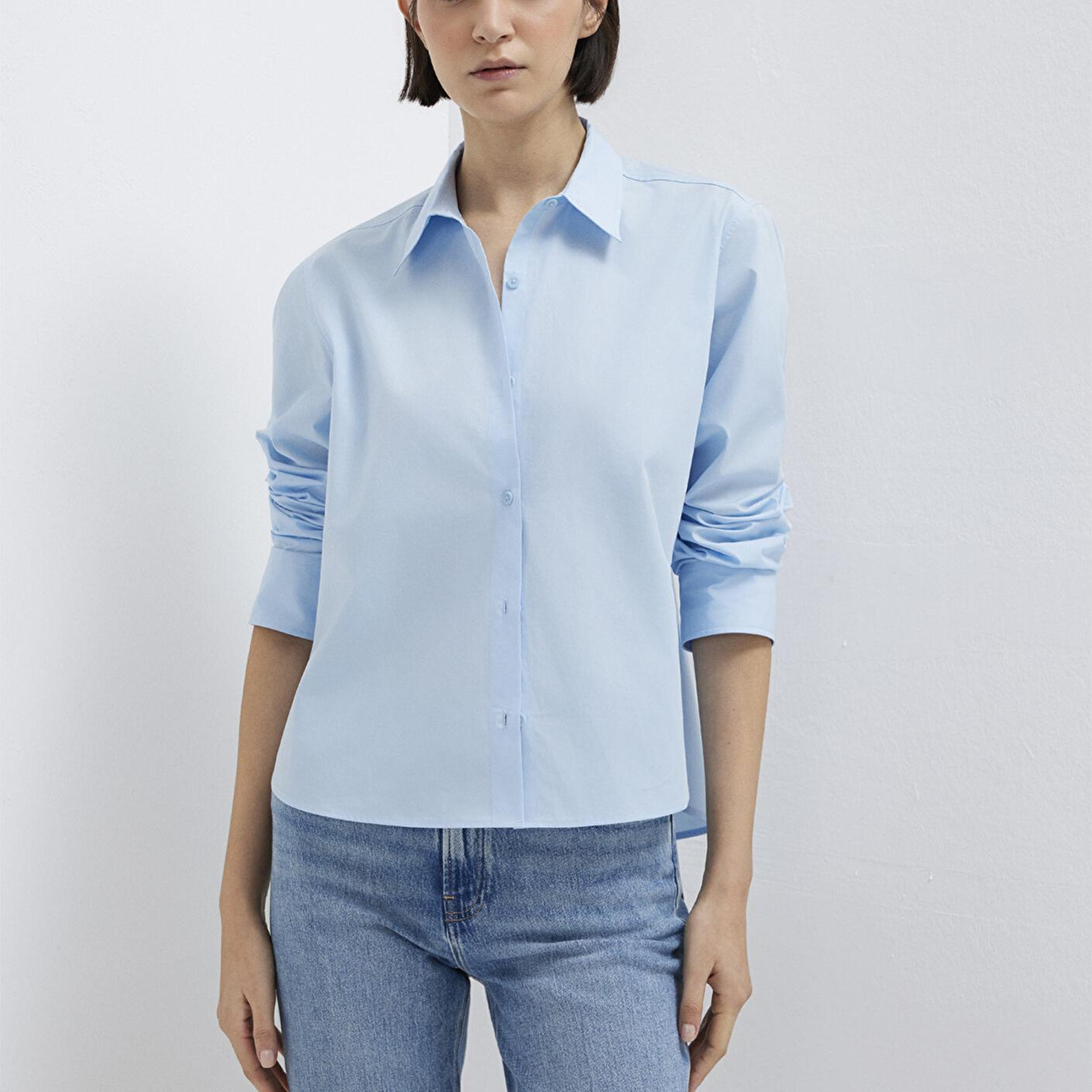 Mavi Mavi Gömlek Loose Fit / Bol Rahat Kesim 1211433-90160