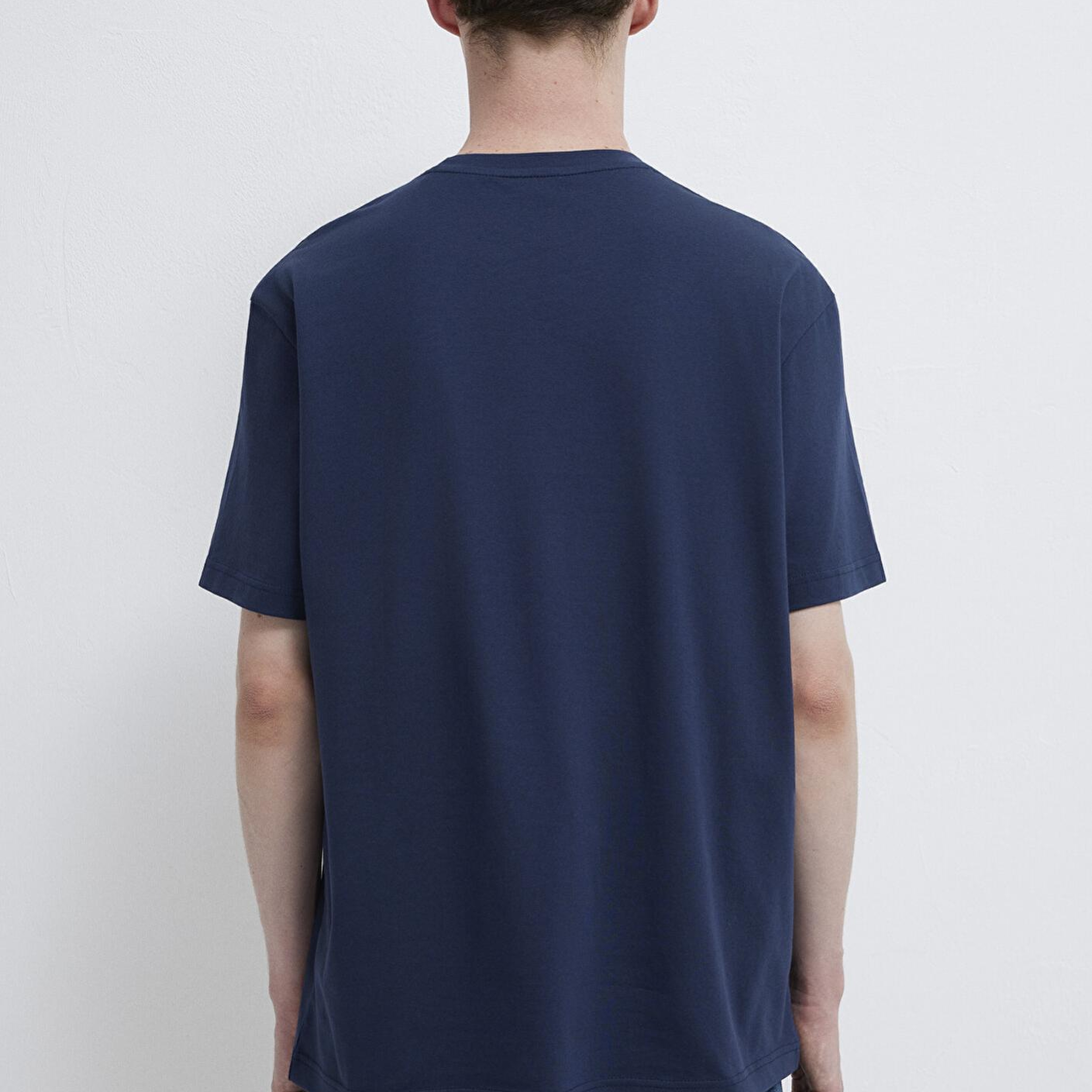 Mavi Mavi Jeans Baskılı Lacivert Tişört Loose Fit / Bol Rahat Kesim 0612733-70497