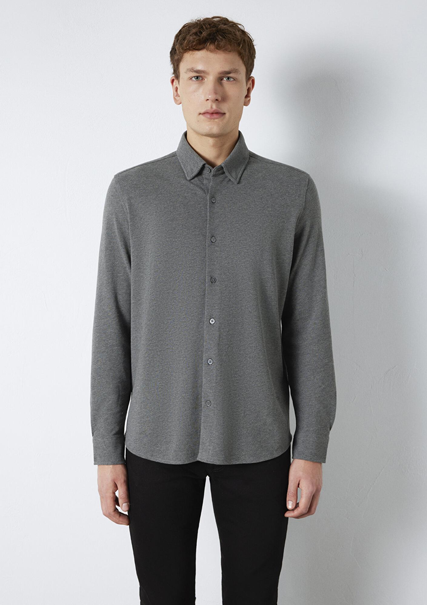 Mavi Mavi Black Antrasit Gömlek Regular Fit / Normal Kesim 0211863-80024