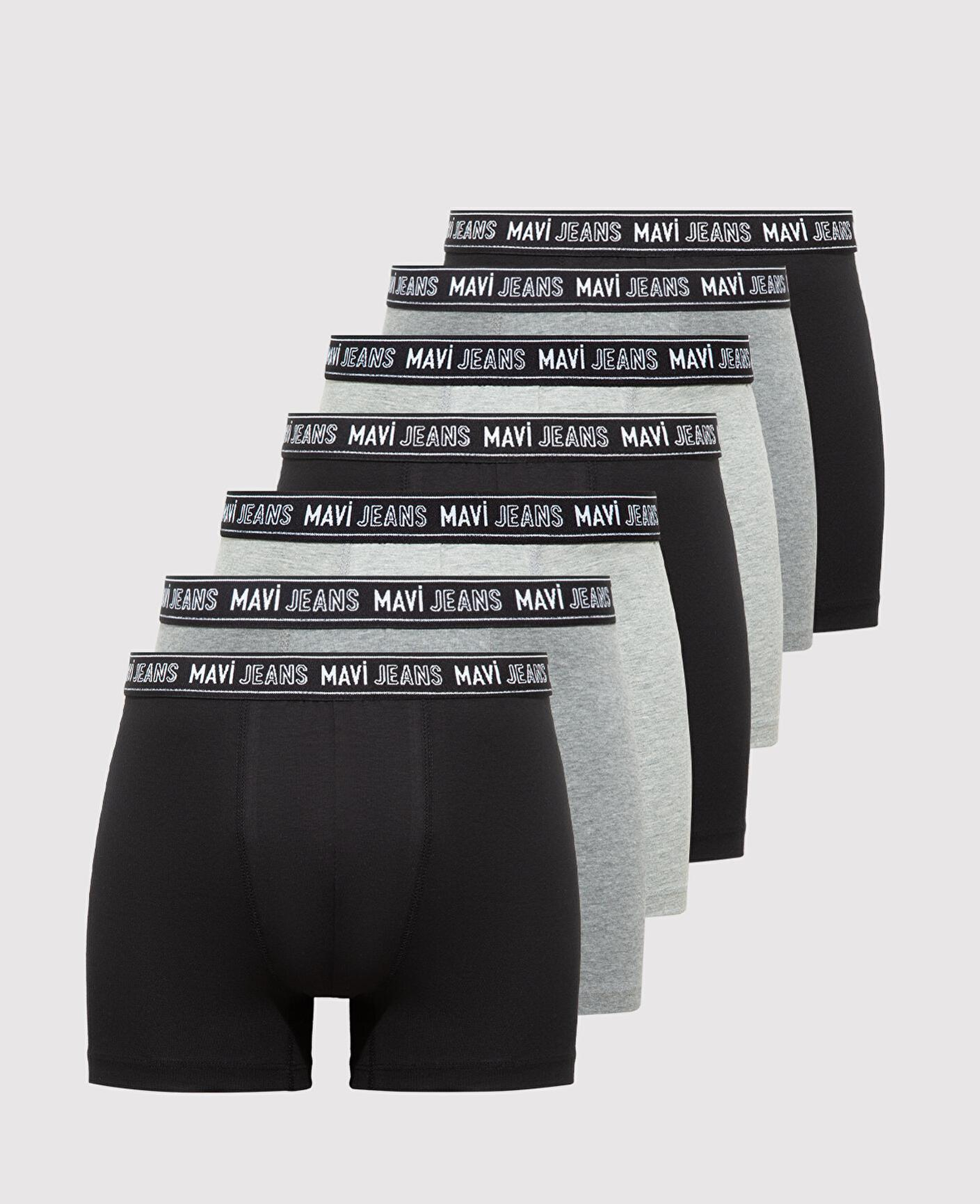 Mavi 7li Siyah Basic Boxer 0912288-900