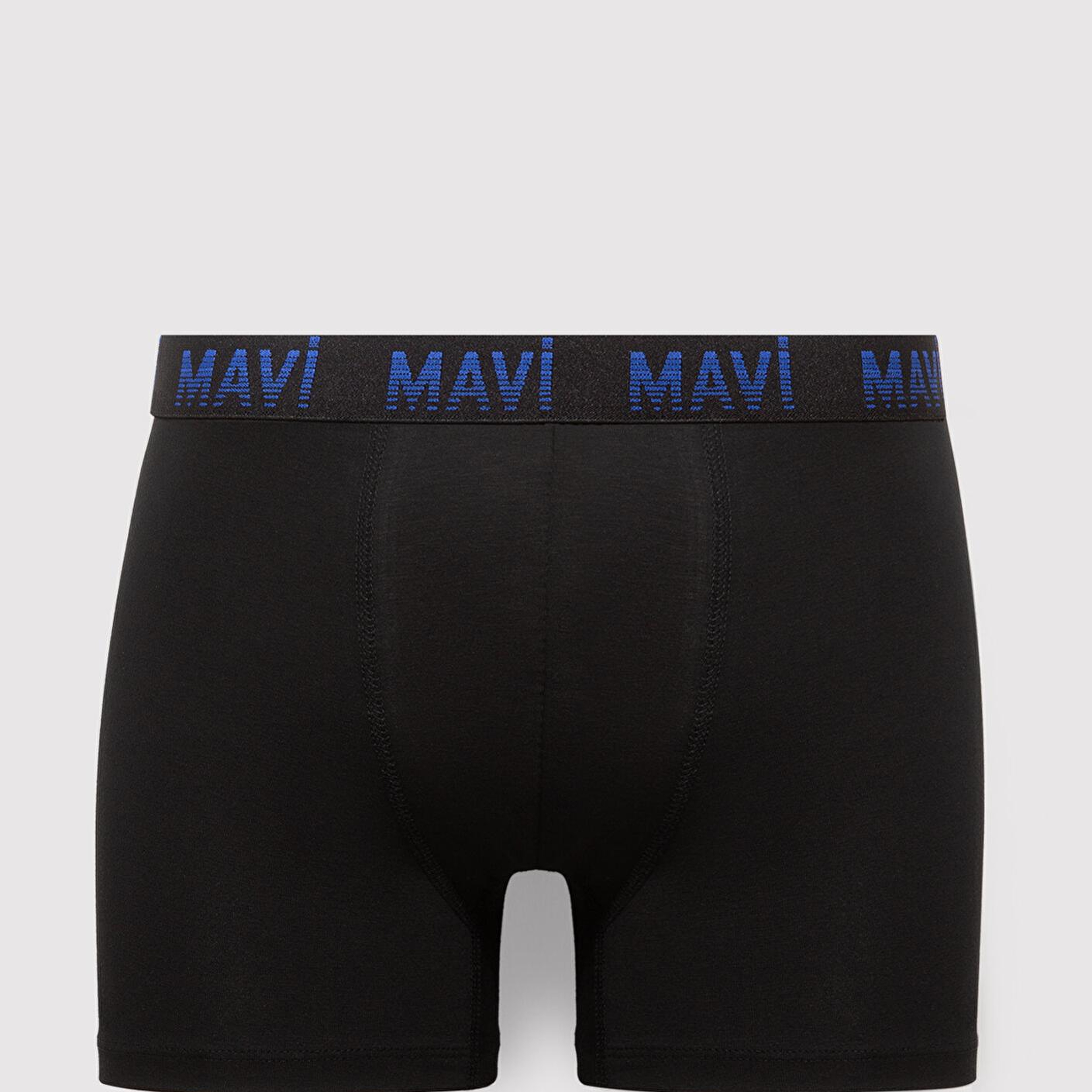 Mavi 7li Siyah Basic Boxer 0912287-900