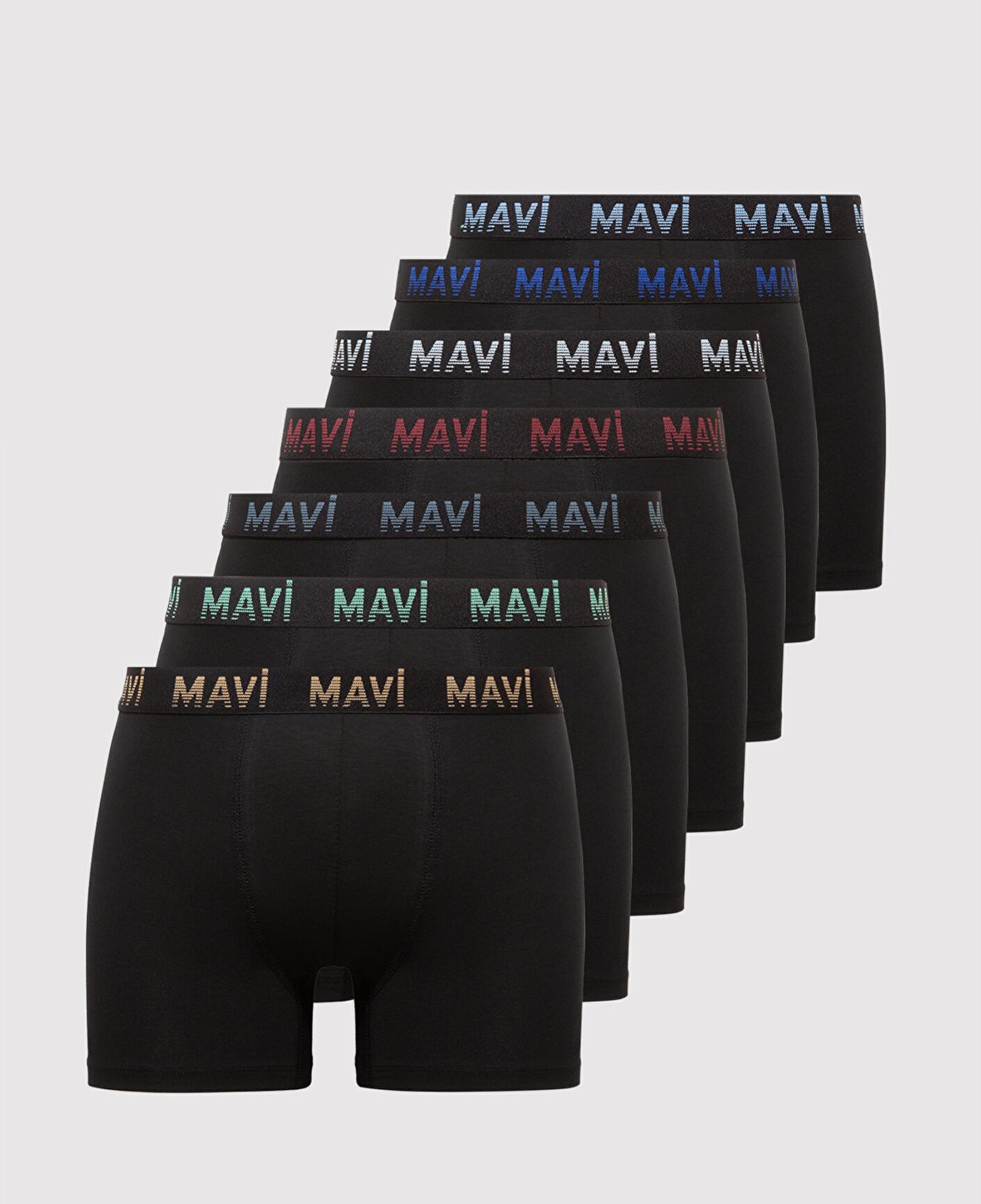 Mavi 7li Siyah Basic Boxer 0912287-900