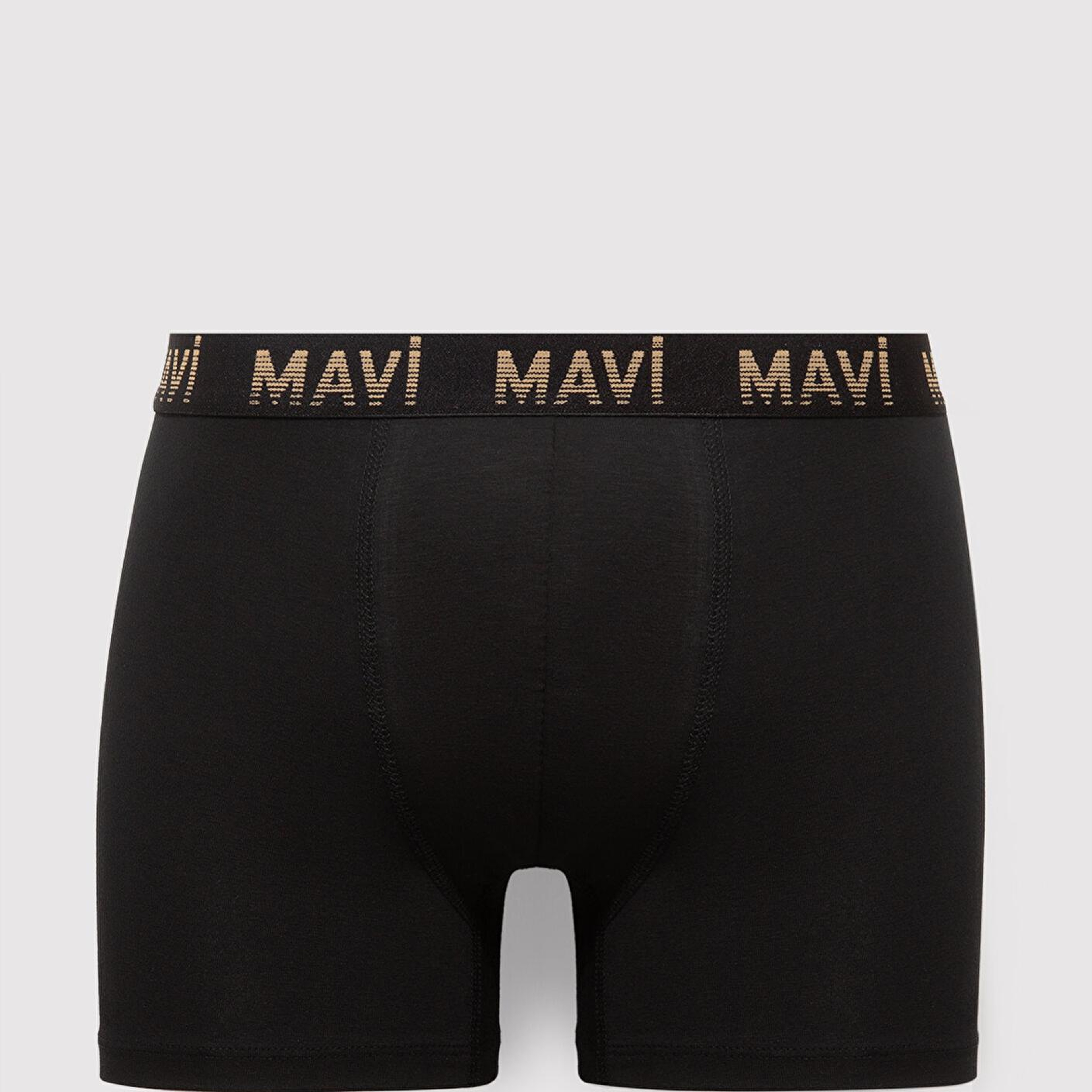 Mavi 7li Siyah Basic Boxer 0912287-900