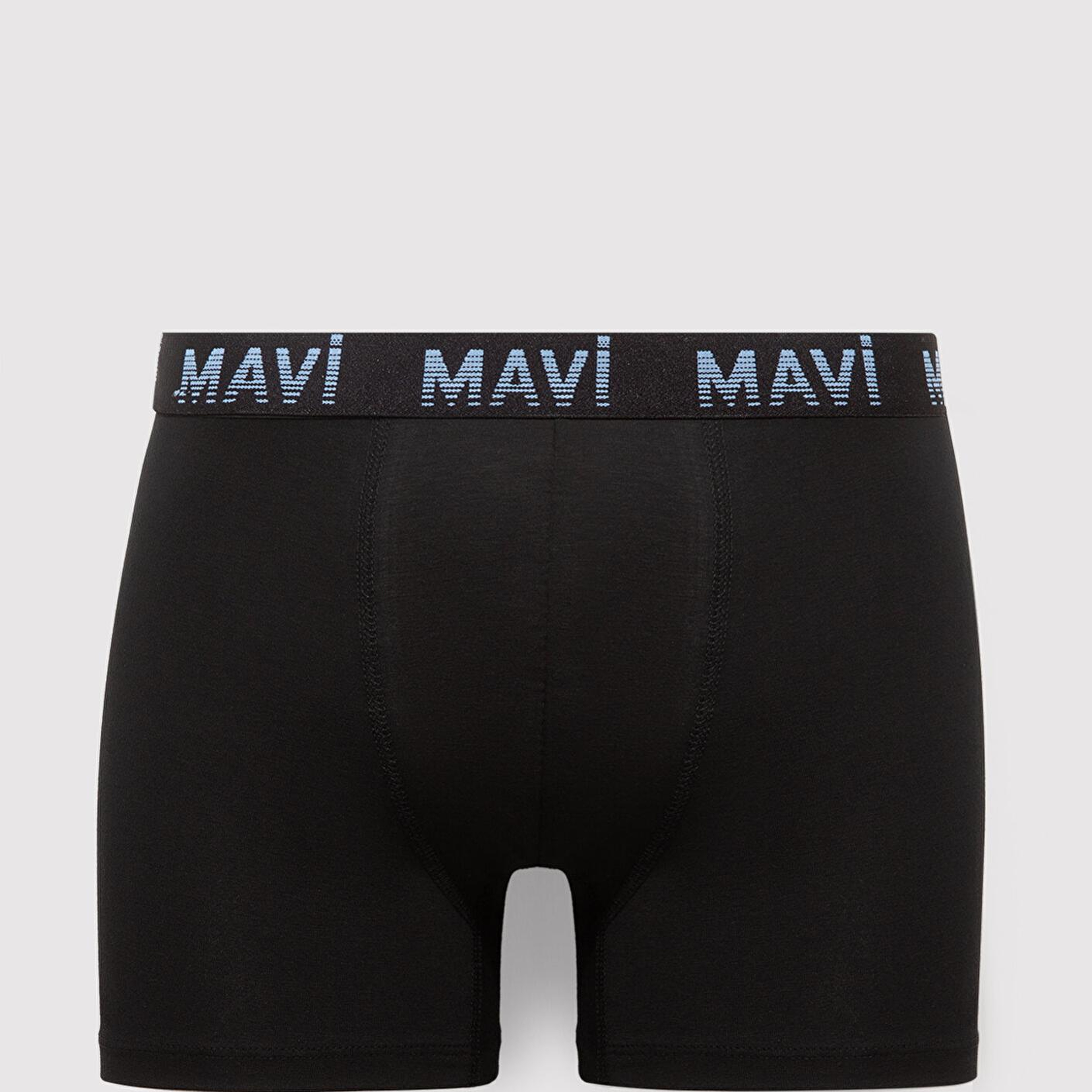 Mavi 7li Siyah Basic Boxer 0912287-900