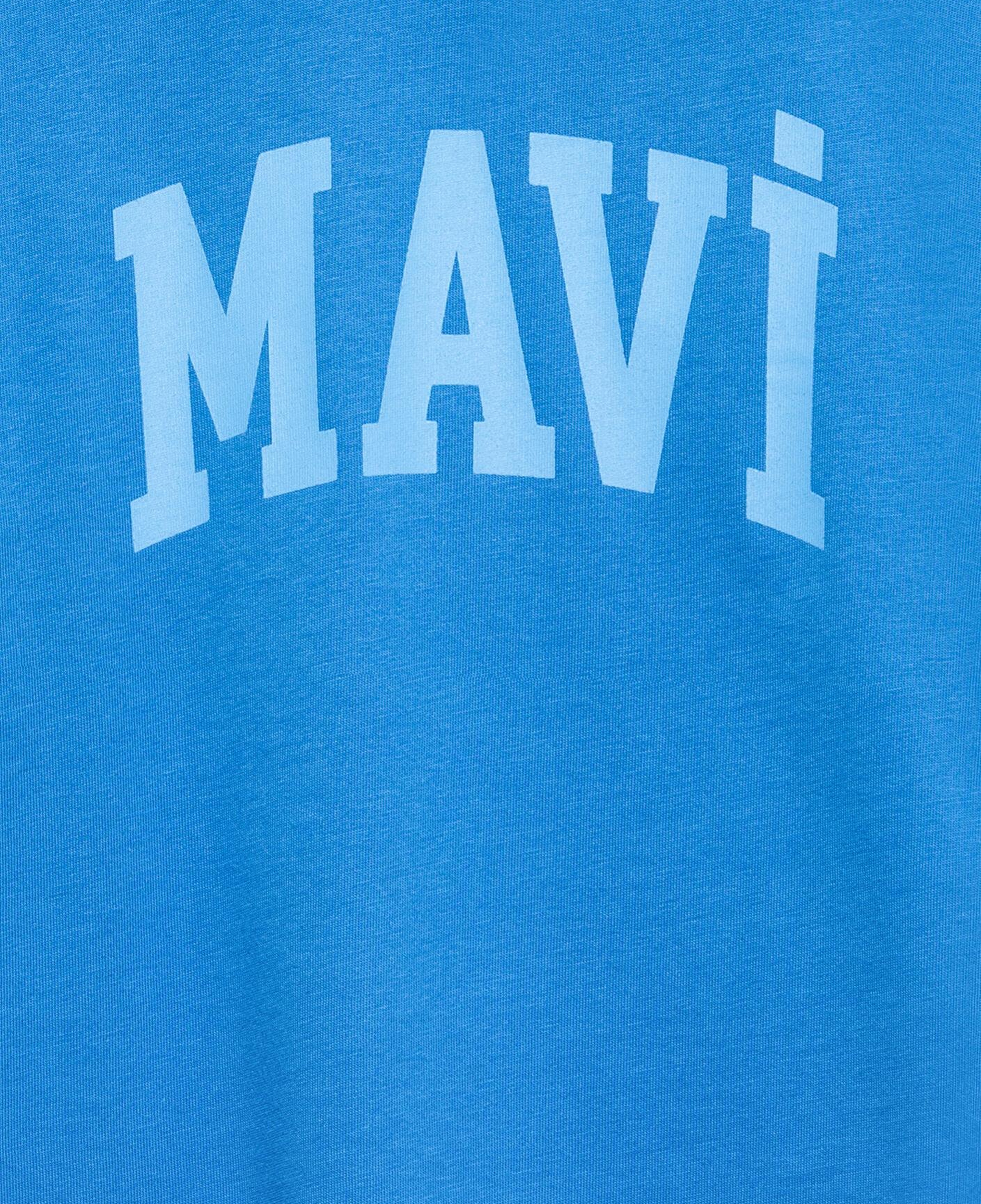 Mavi Mavi Baskılı Mavi Tişört Loose Fit / Bol Rahat Kesim 6610484-70902