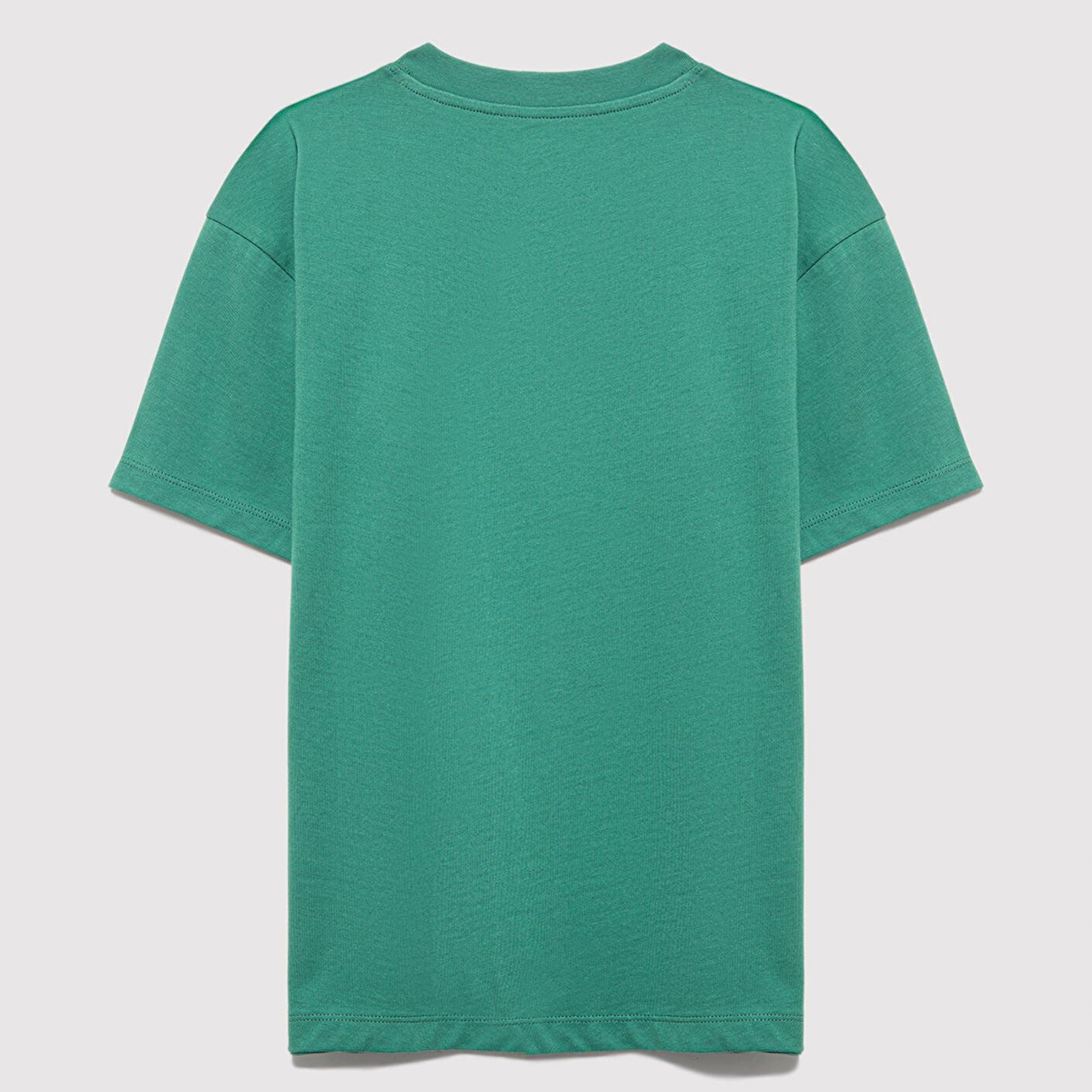 Mavi Mavi Baskılı Yeşil Tişört Loose Fit / Bol Rahat Kesim 6610484-71697