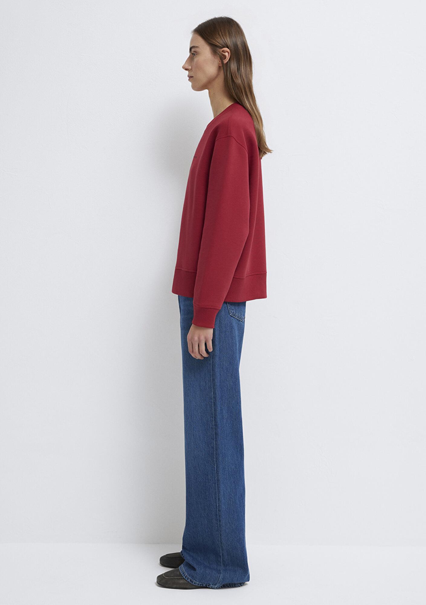 Mavi Mavi Denim Baskılı Kırmızı Sweatshirt 1S10525-70424