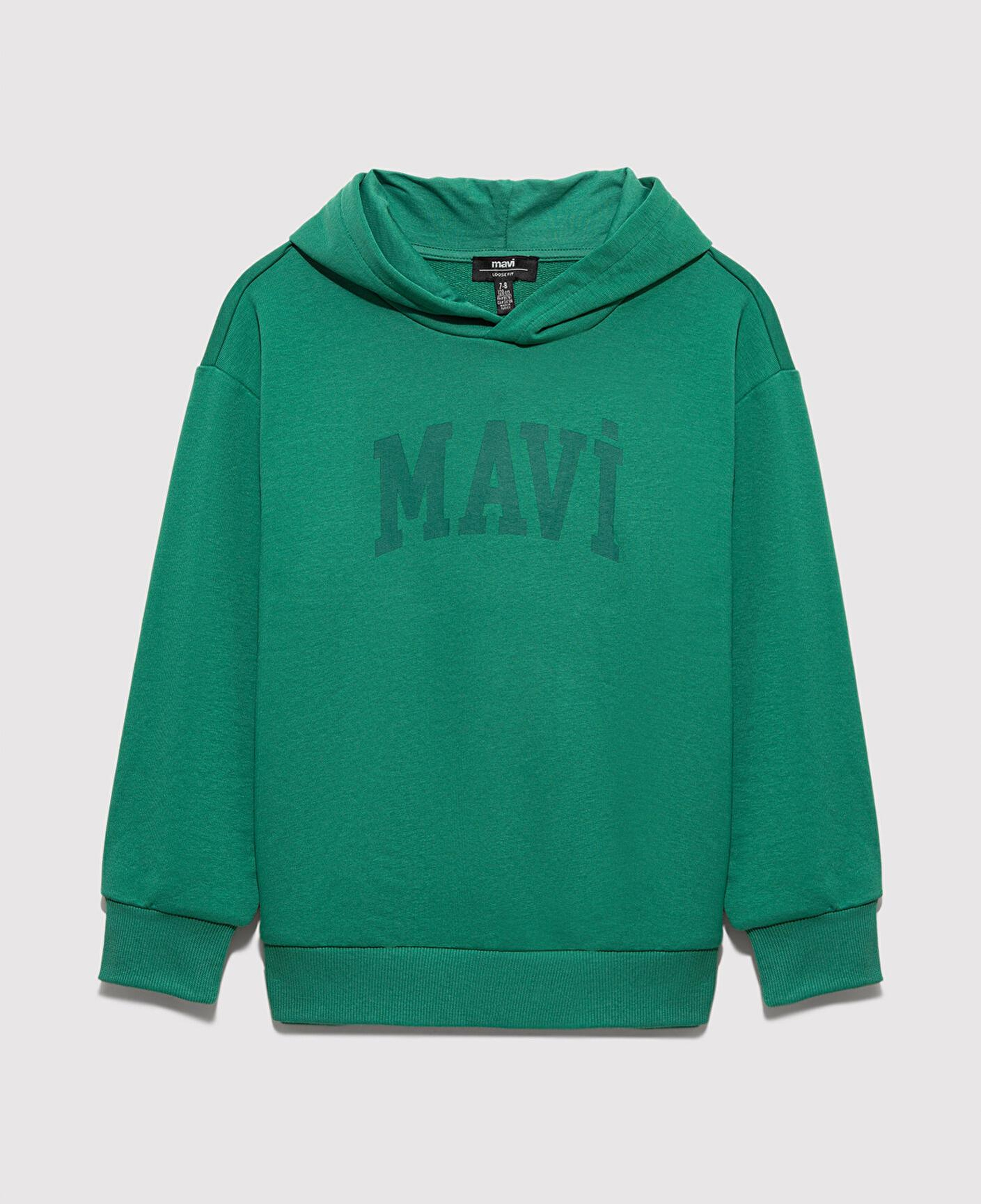 Mavi Mavi Logo Baskılı Yeşil Sweatshirt 6S10143-71697