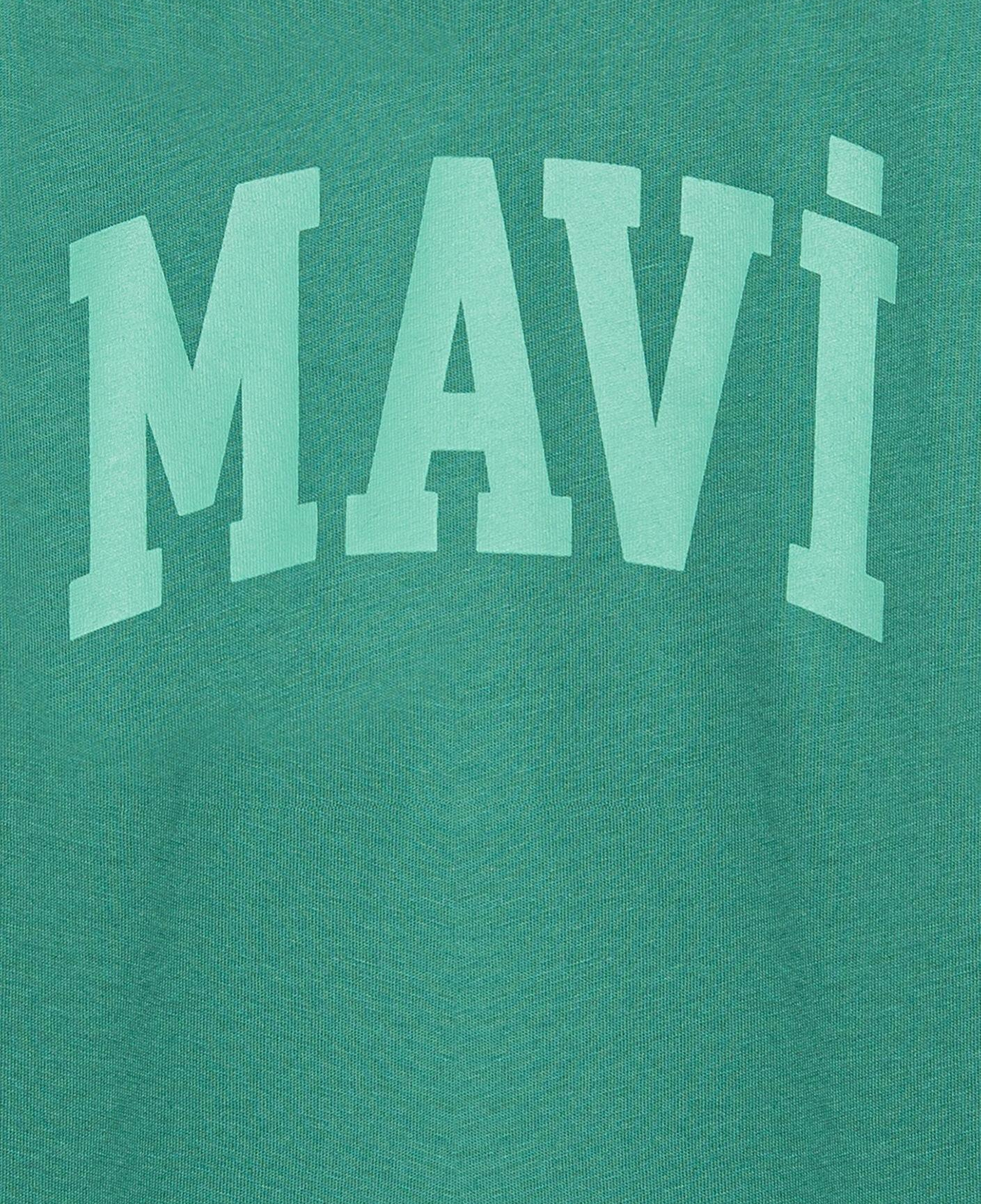 Mavi Mavi Baskılı Yeşil Tişört Loose Fit / Bol Rahat Kesim 6610484-71697
