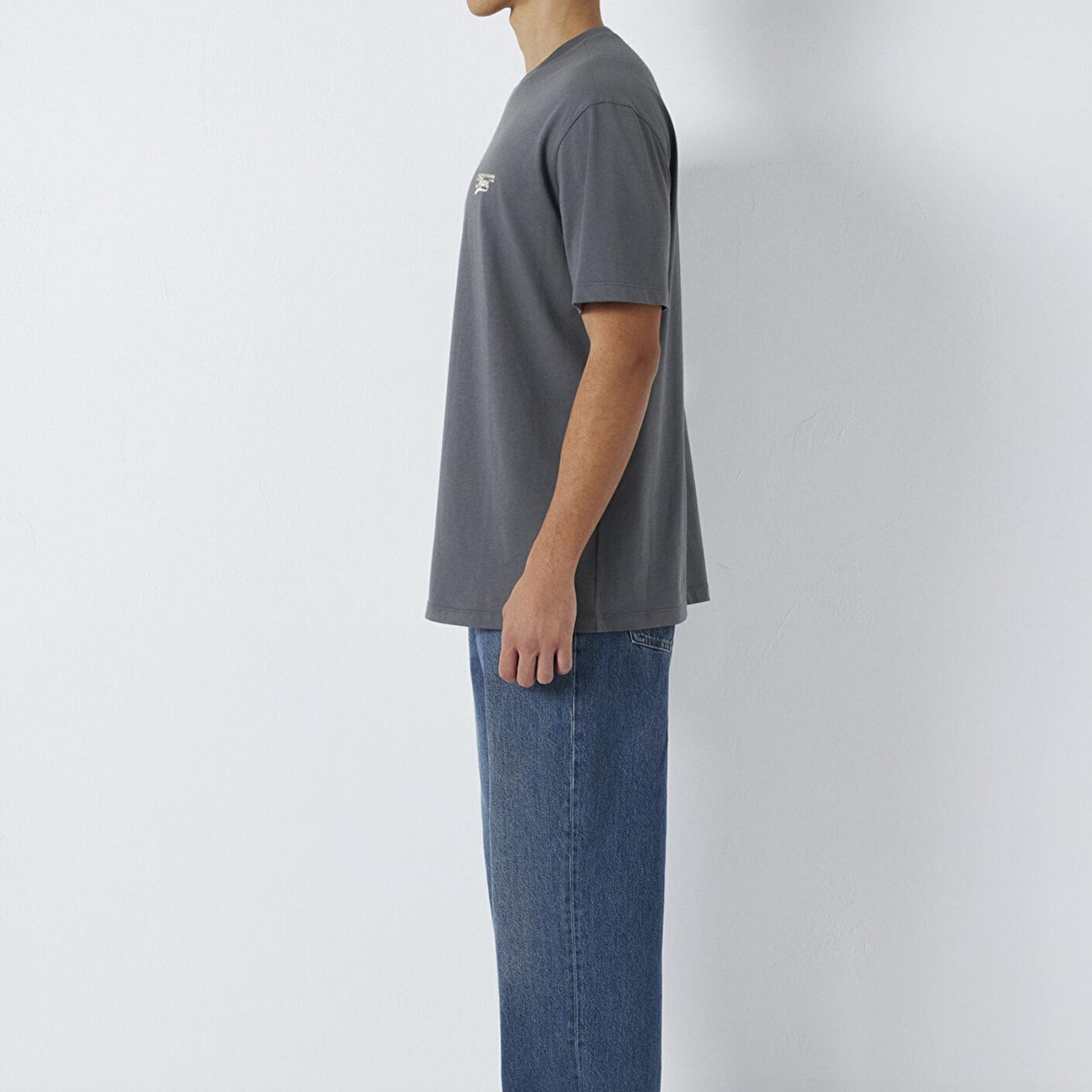 Mavi Mavi Baskılı Gri Tişört Loose Fit / Bol Rahat Kesim 0612840-80776