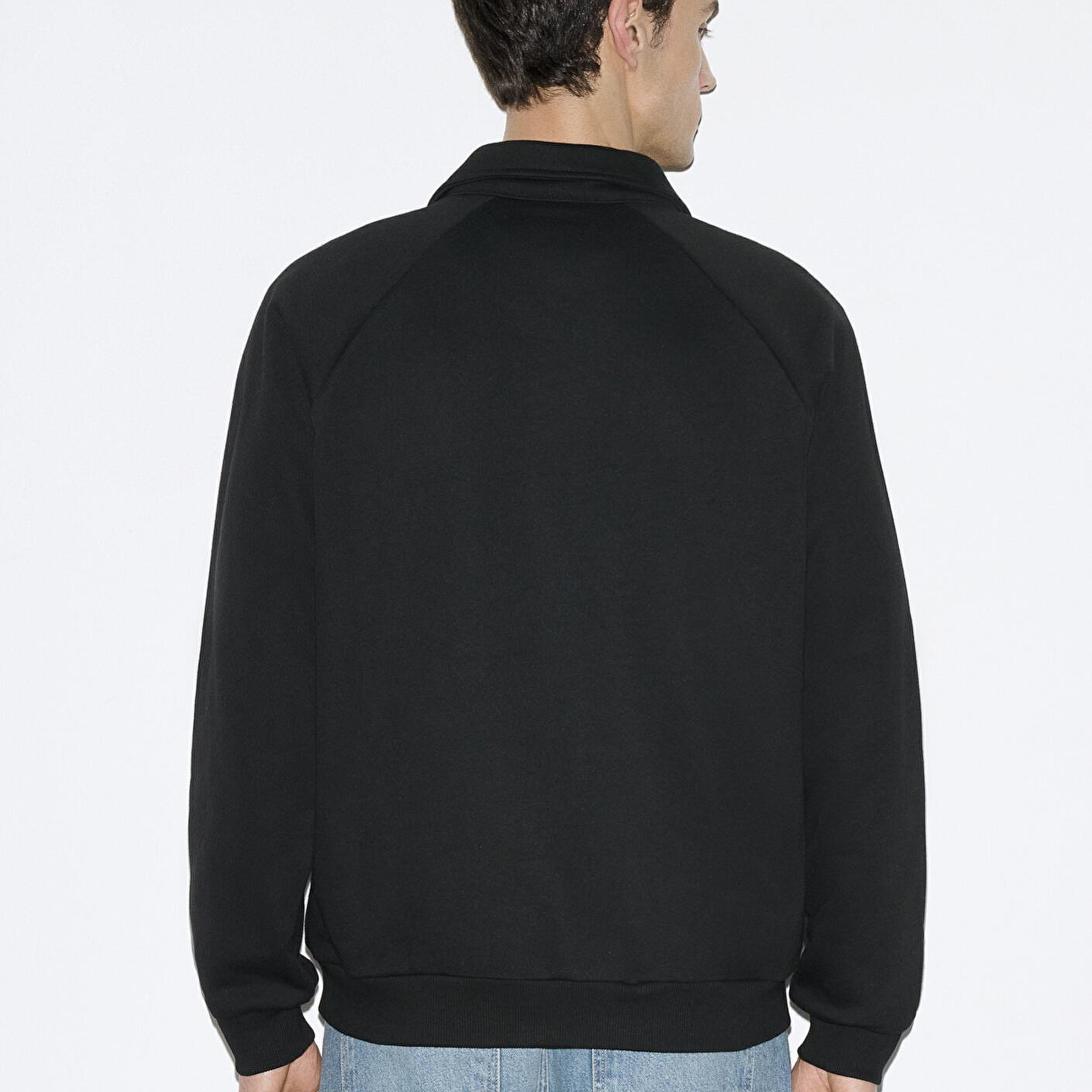 Mavi M Kalp İşlemeli Polo Yaka Siyah  Sweatshirt 0S10578-900