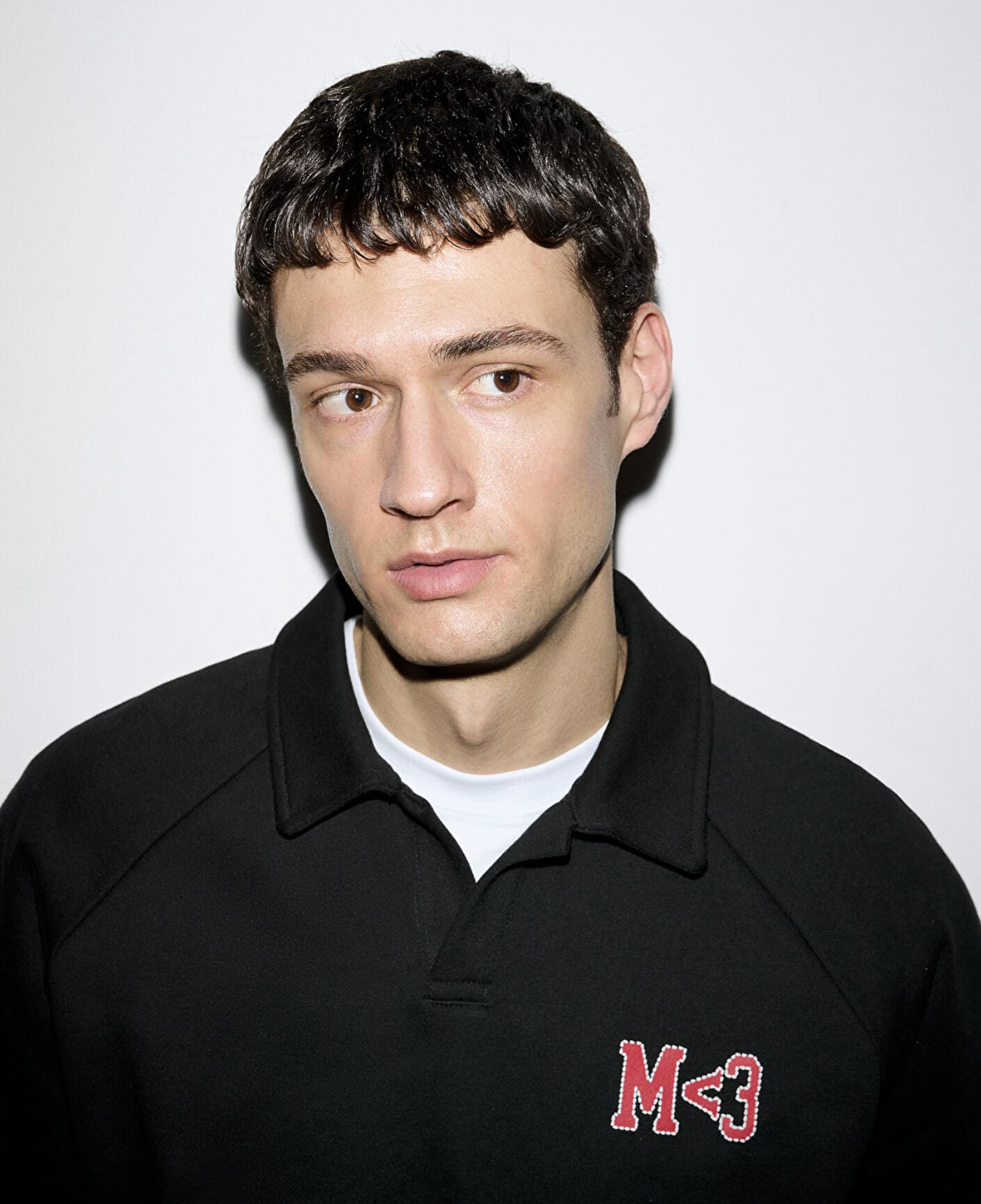 Mavi M Kalp İşlemeli Polo Yaka Siyah  Sweatshirt 0S10578-900