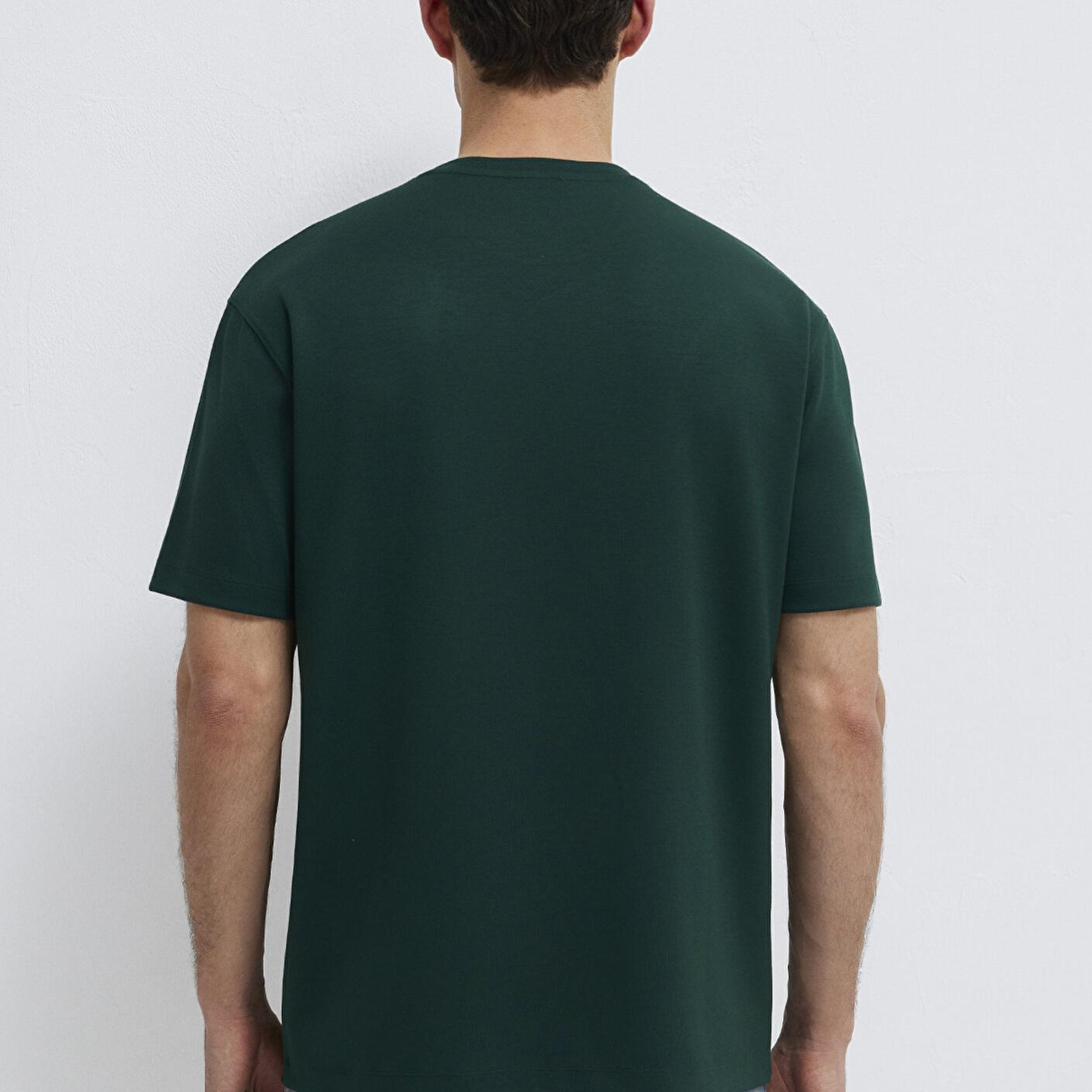 Mavi Yeşil Tişört Loose Fit / Bol Rahat Kesim 0613467-85370