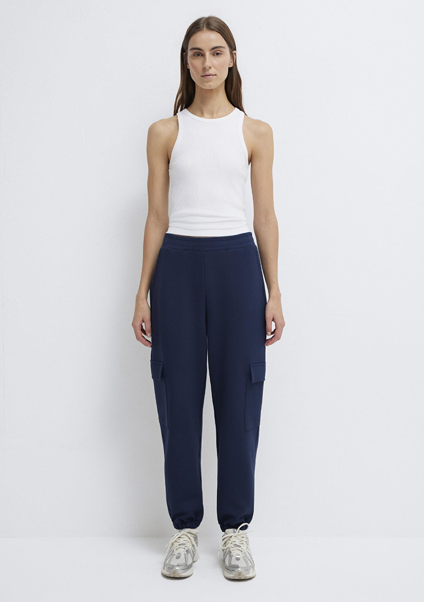 Mavi Lacivert Kargo Eşofman Altı 1011176-70497