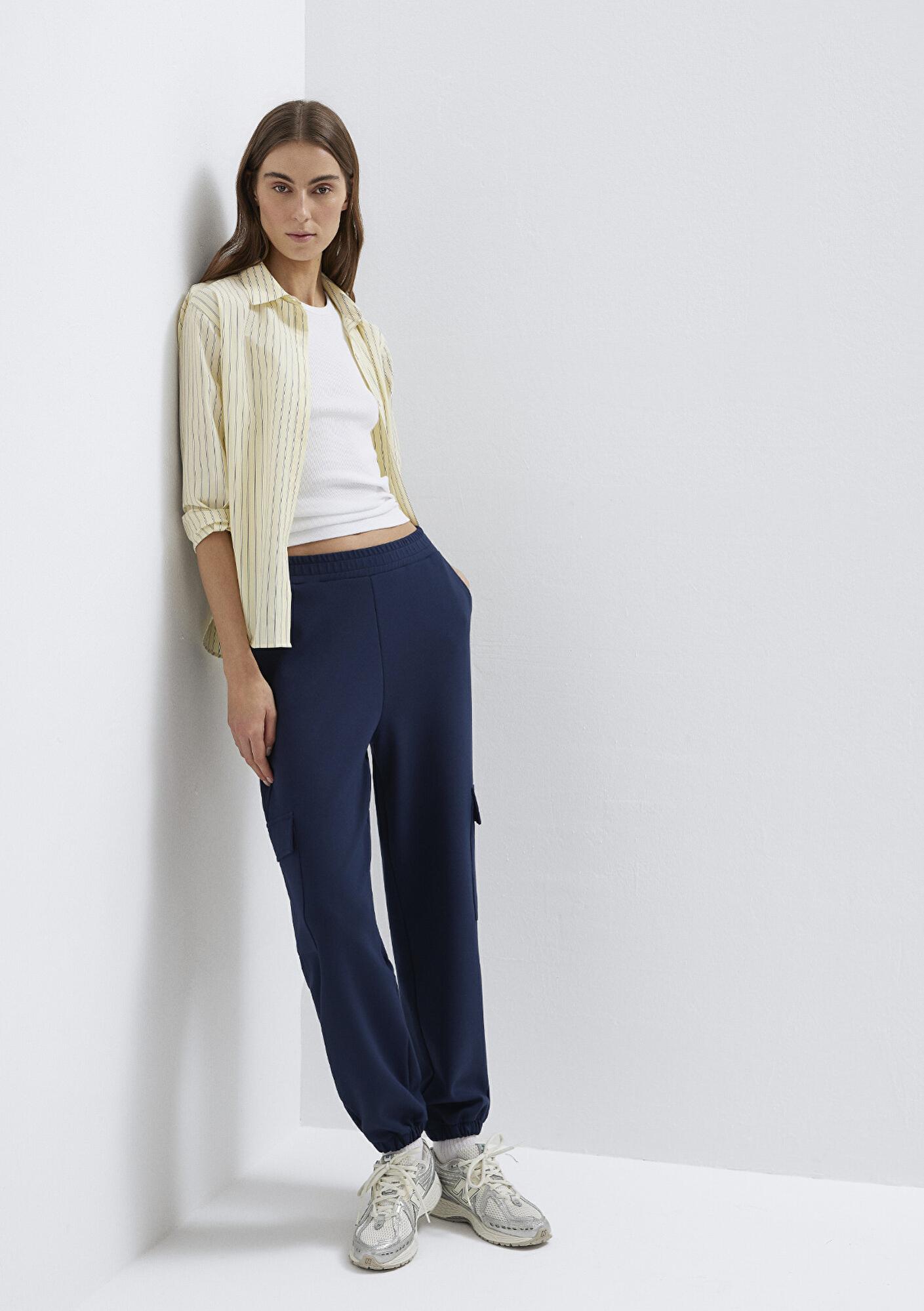 Mavi Lacivert Kargo Eşofman Altı 1011176-70497