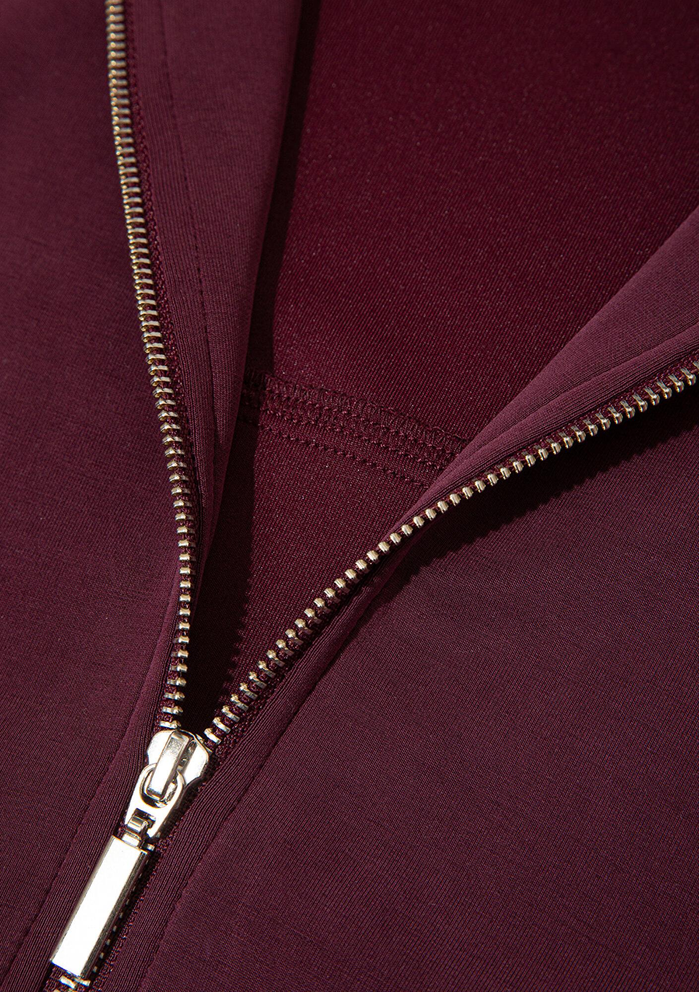 Mavi Fermuarlı Bordo (TENCEL™) Sweatshirt 1S10059-70434