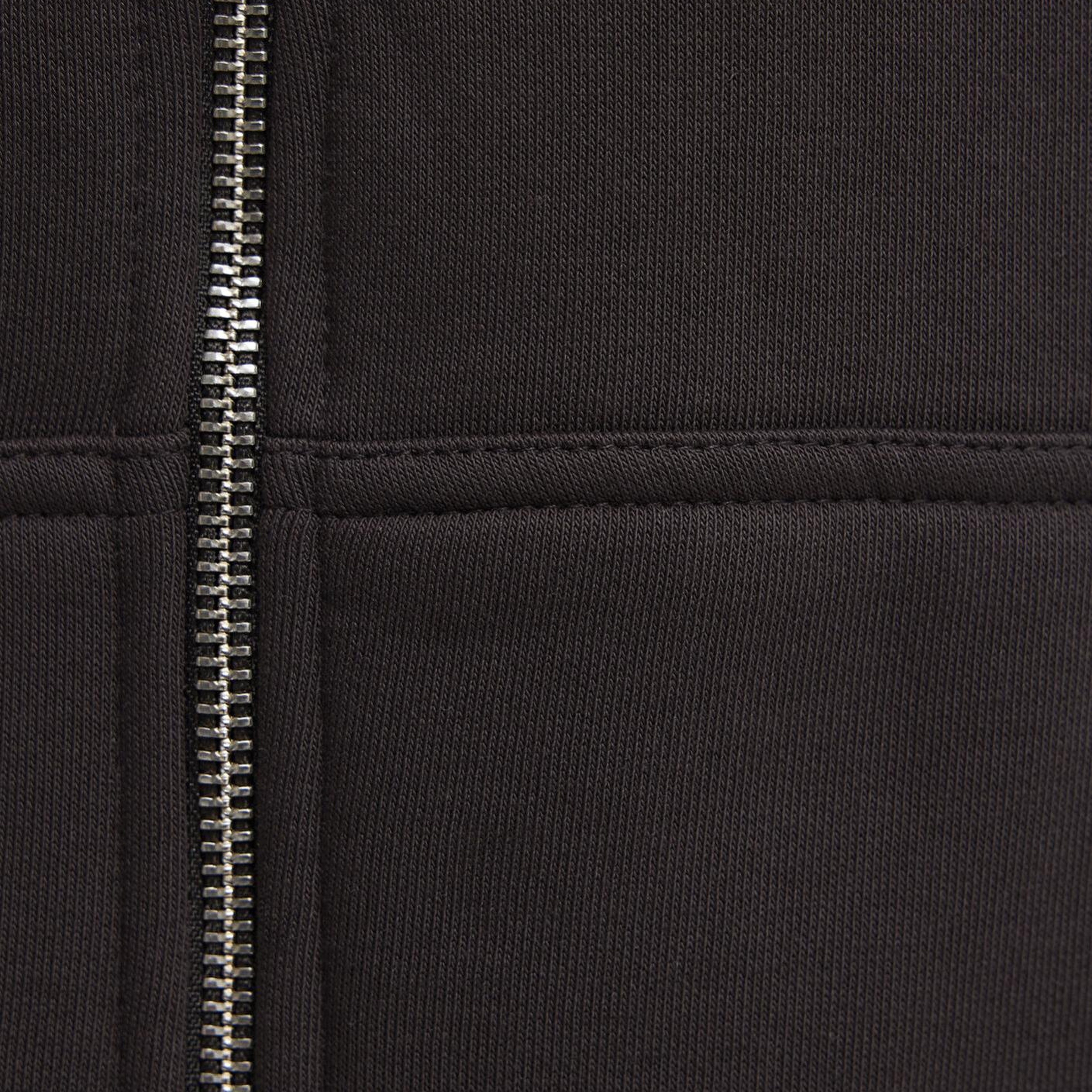 Mavi Kapüşonlu Fermuarlı Kahverengi Basic Sweatshirt 0S10277-70219