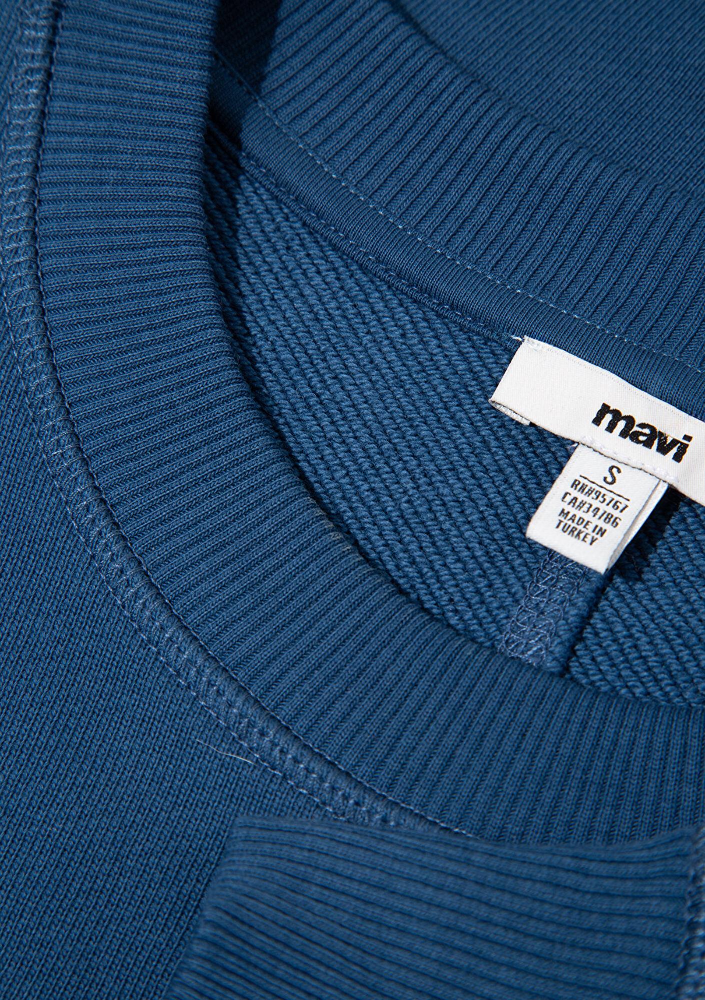 Mavi Mavi Denim Baskılı Mavi Sweatshirt 1S10525-70760