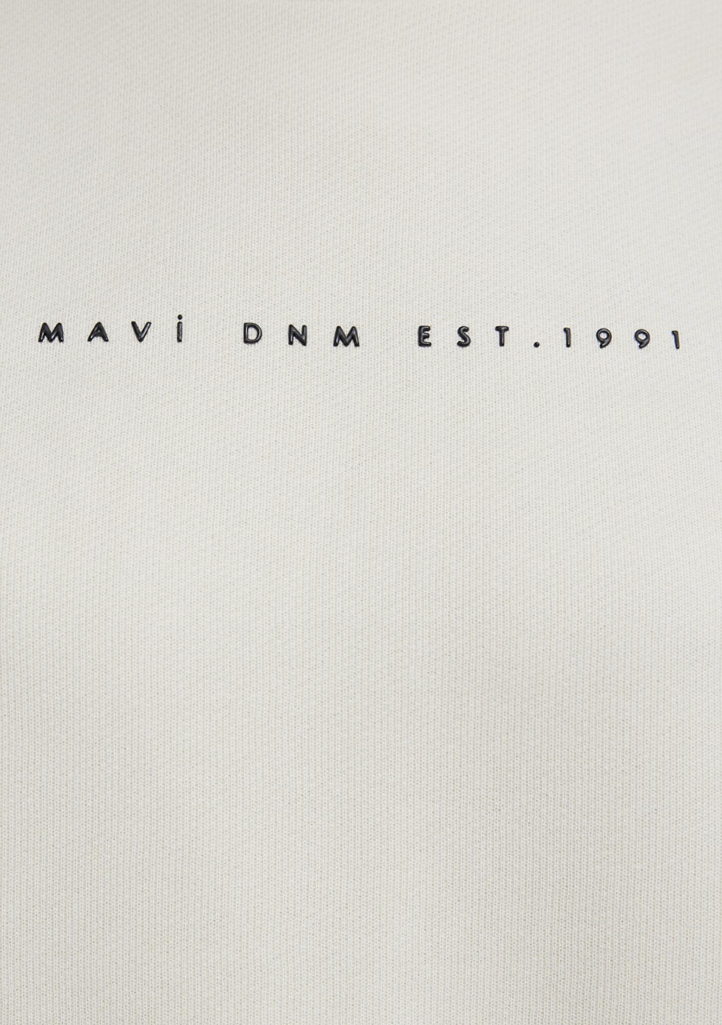 Mavi Mavi Denim Baskılı Ekru Sweatshirt 1S10525-80194