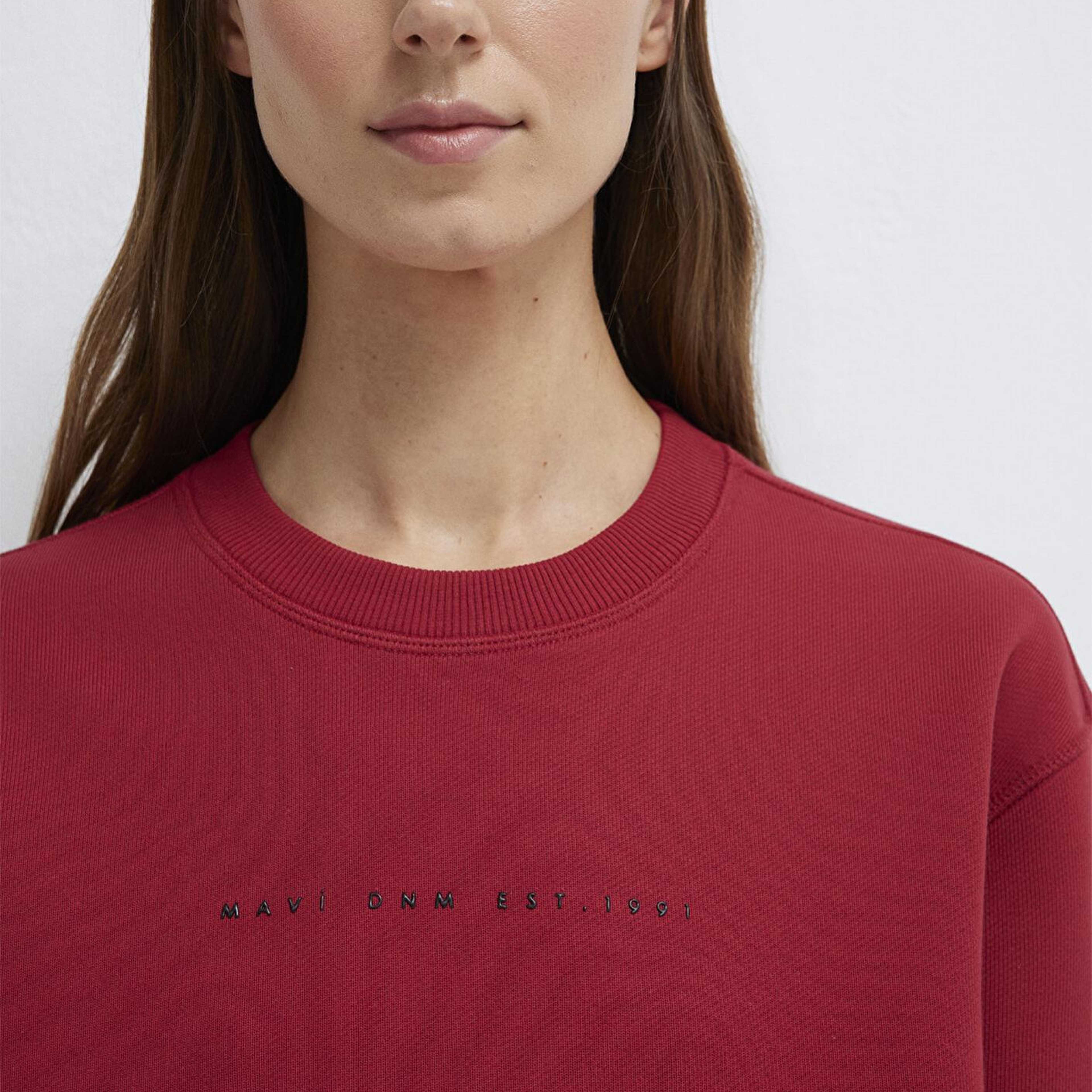 Mavi Mavi Denim Baskılı Kırmızı Sweatshirt 1S10525-70424