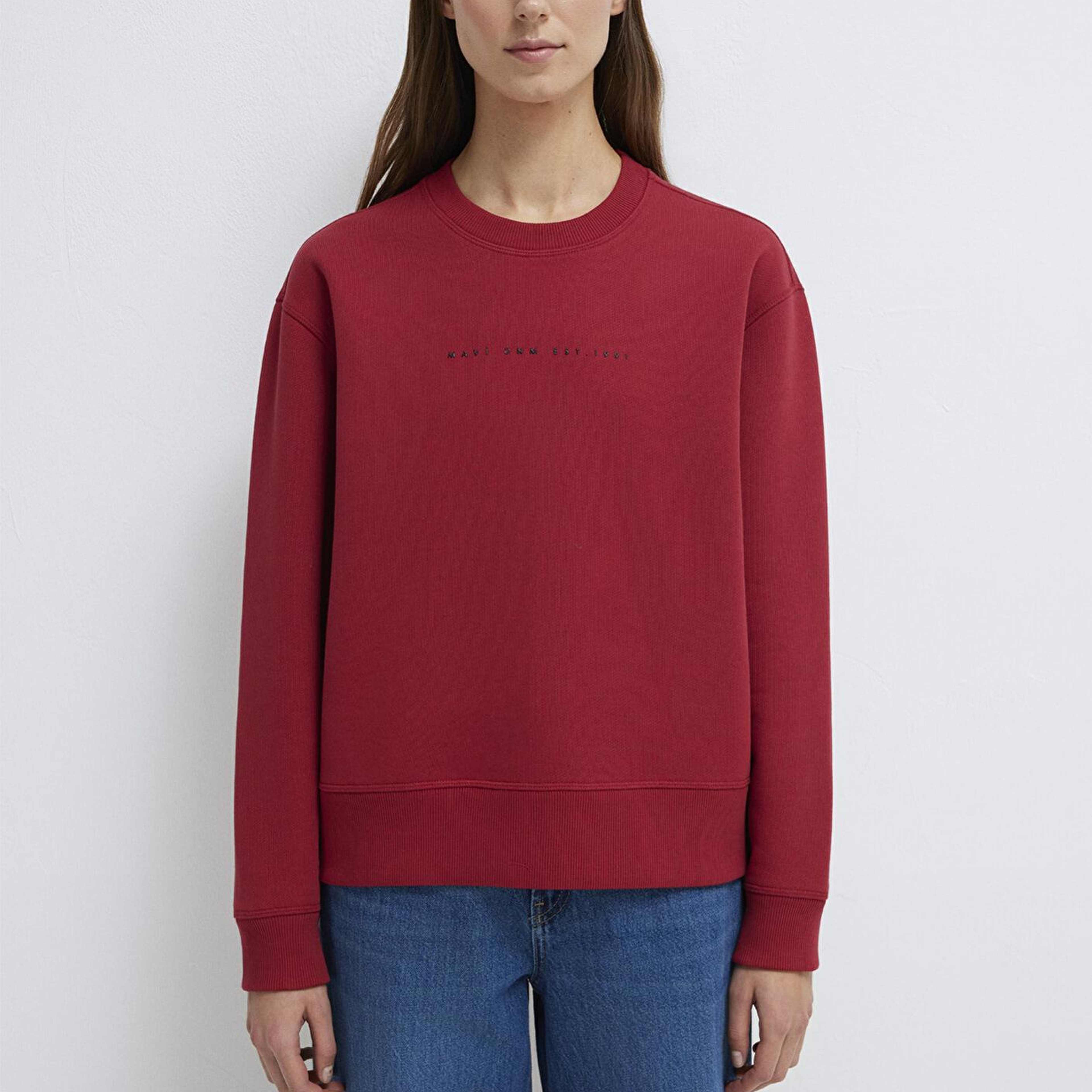 Mavi Mavi Denim Baskılı Kırmızı Sweatshirt 1S10525-70424