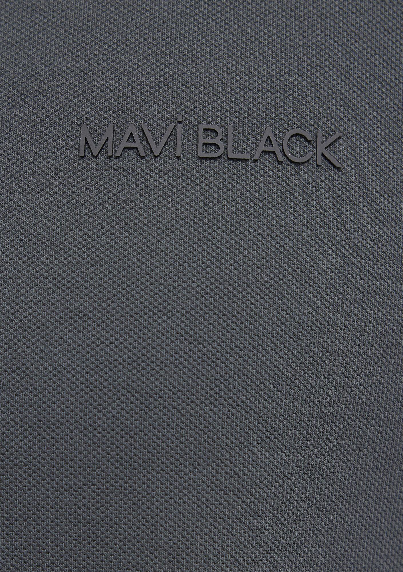Mavi Mavi Black Uzun Kollu Antrasit Polo Tişört Regular Fit / Normal Kesim 0613154-70088
