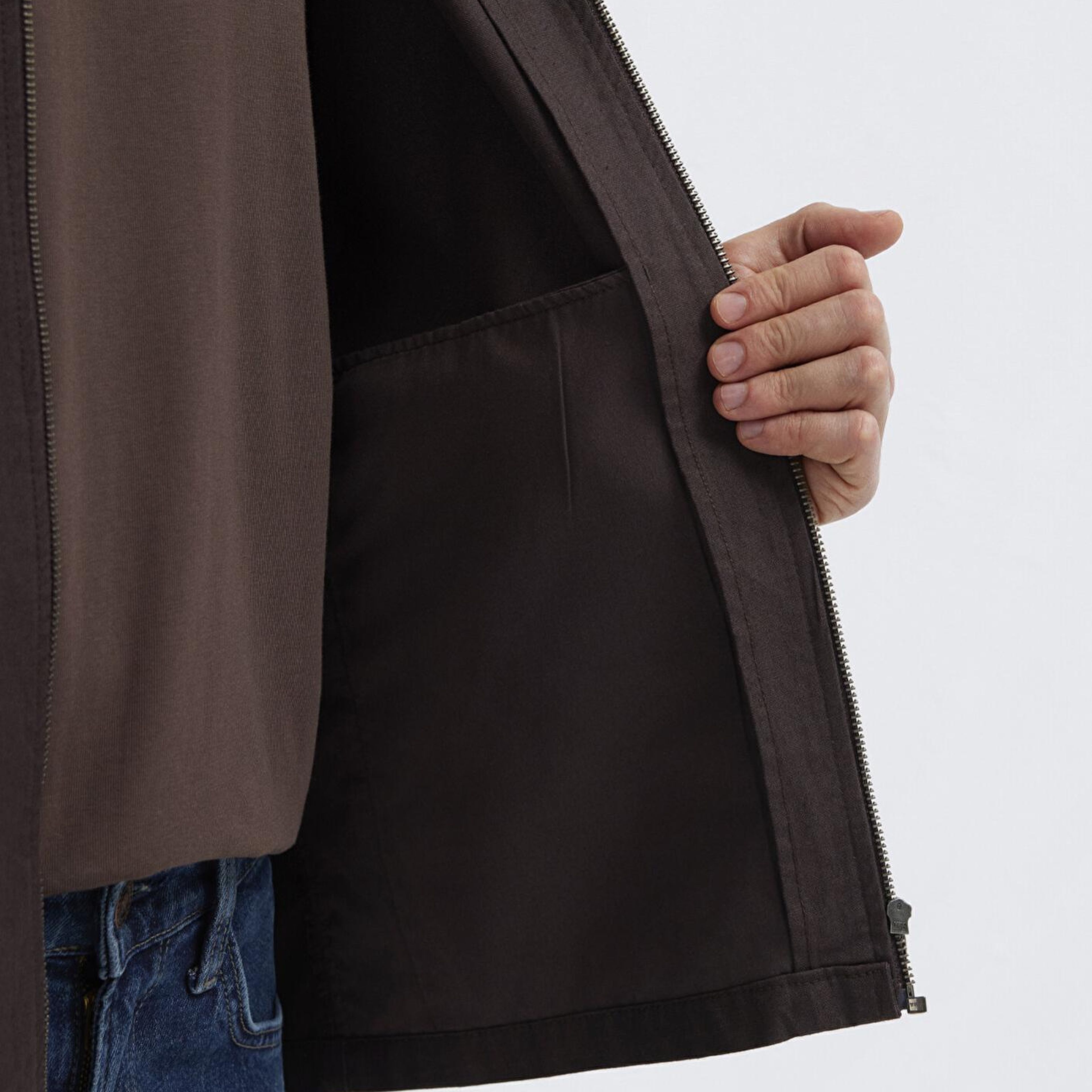 Mavi Kahverengi Gömlek Loose Fit / Bol Rahat Kesim 0212059-88615