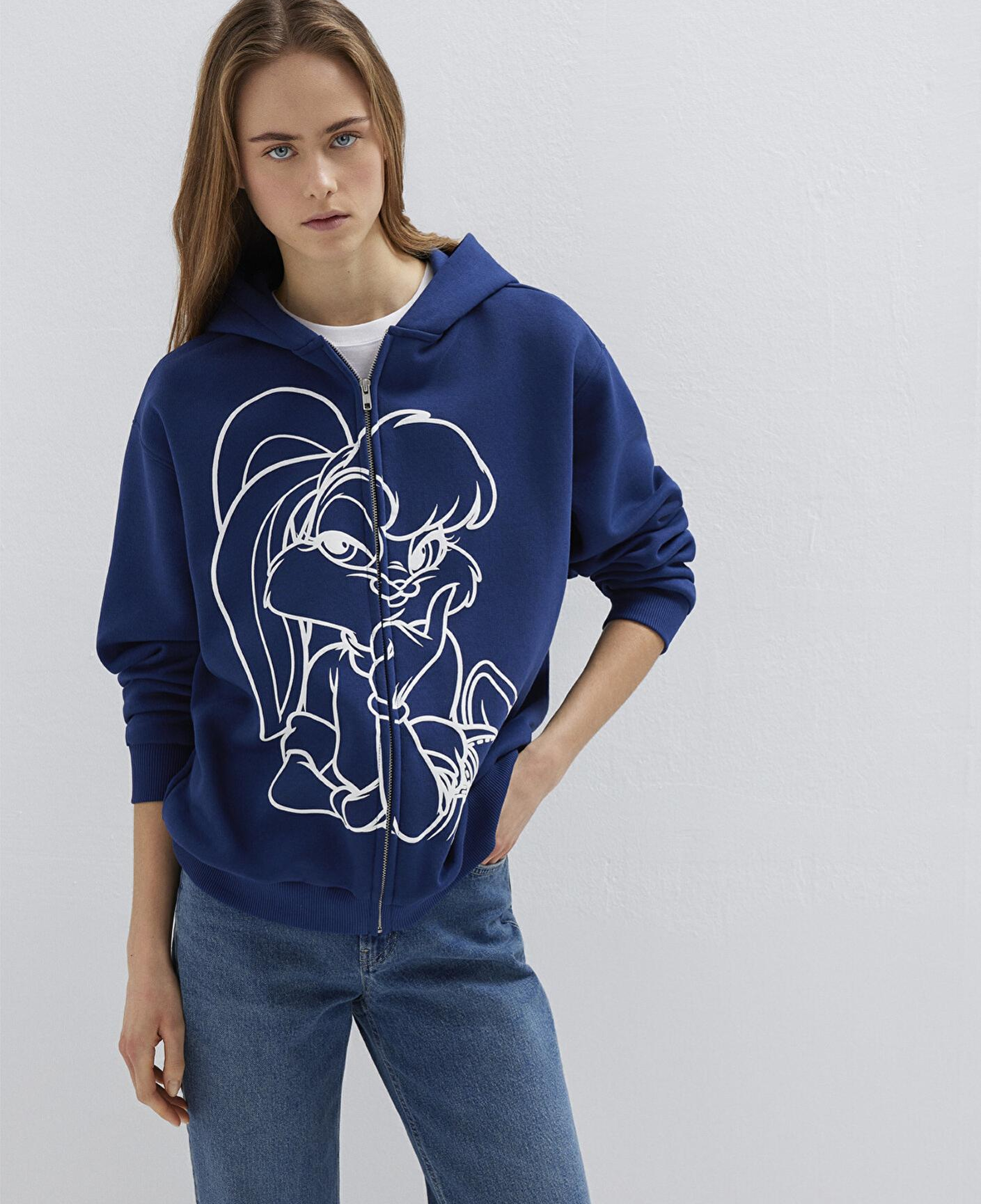Mavi Lola Bunny Baskılı Lacivert Sweatshirt 1S10523-70491